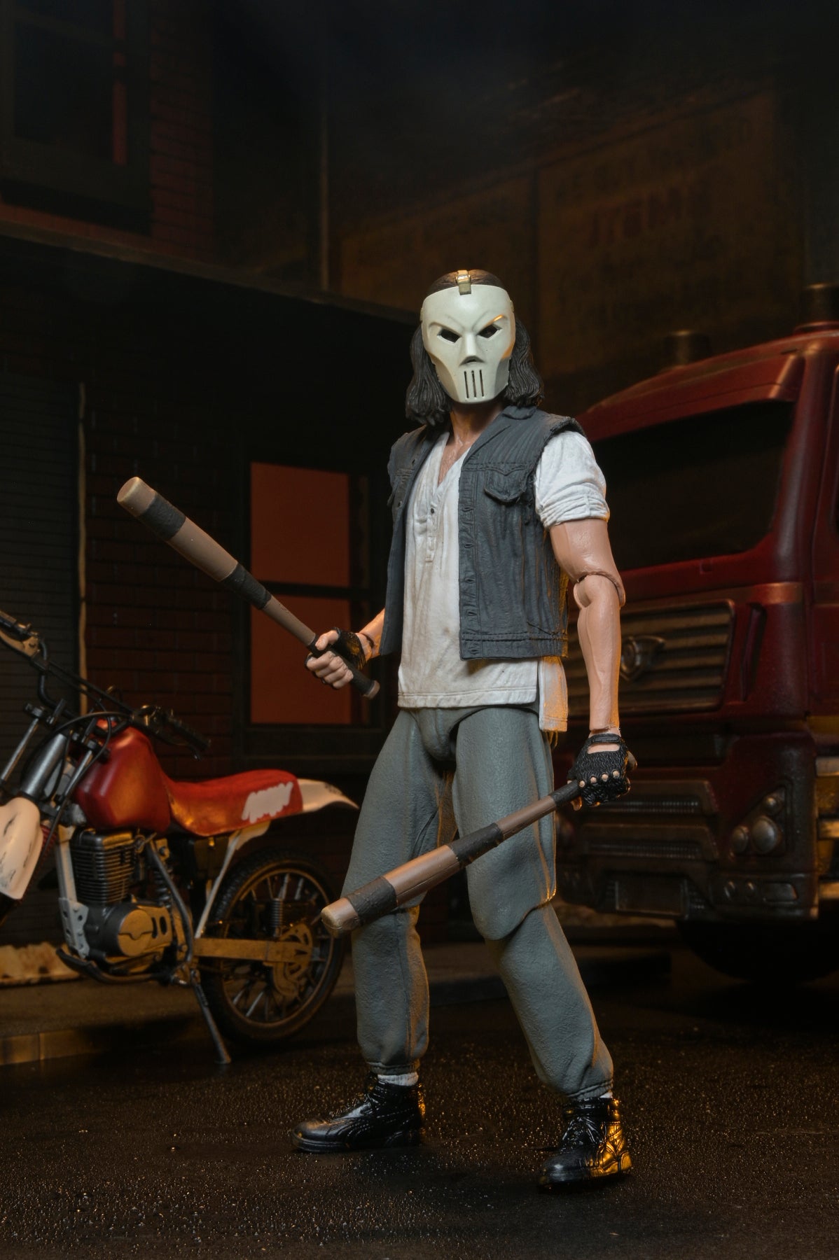 Teenage Mutant Ninja Turtles (1990 Movie) - Casey Jones with Dirt Bike 7" Scale Action Figure - NECA