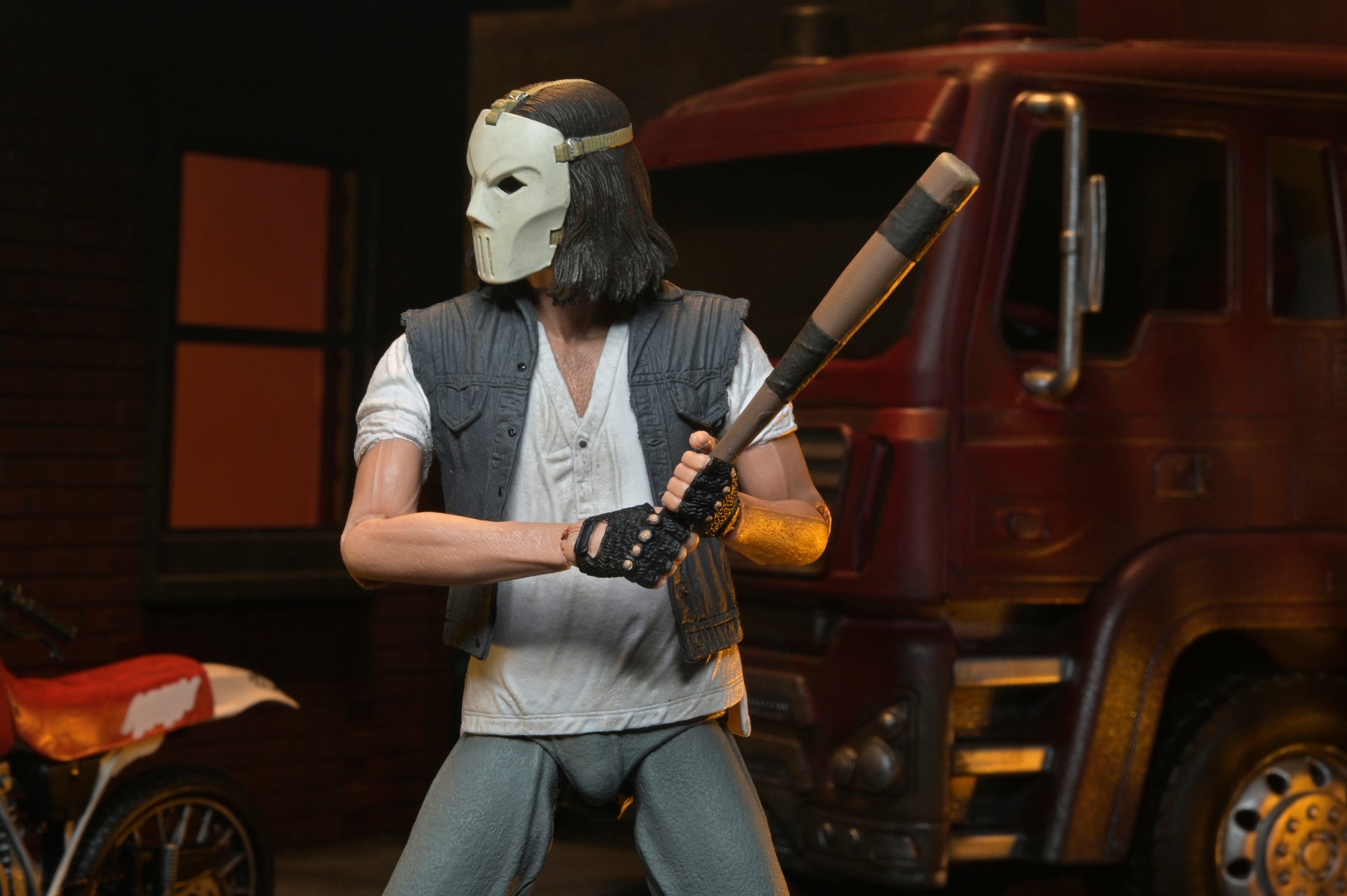 Teenage Mutant Ninja Turtles (1990 Movie) - Casey Jones with Dirt Bike 7" Scale Action Figure - NECA