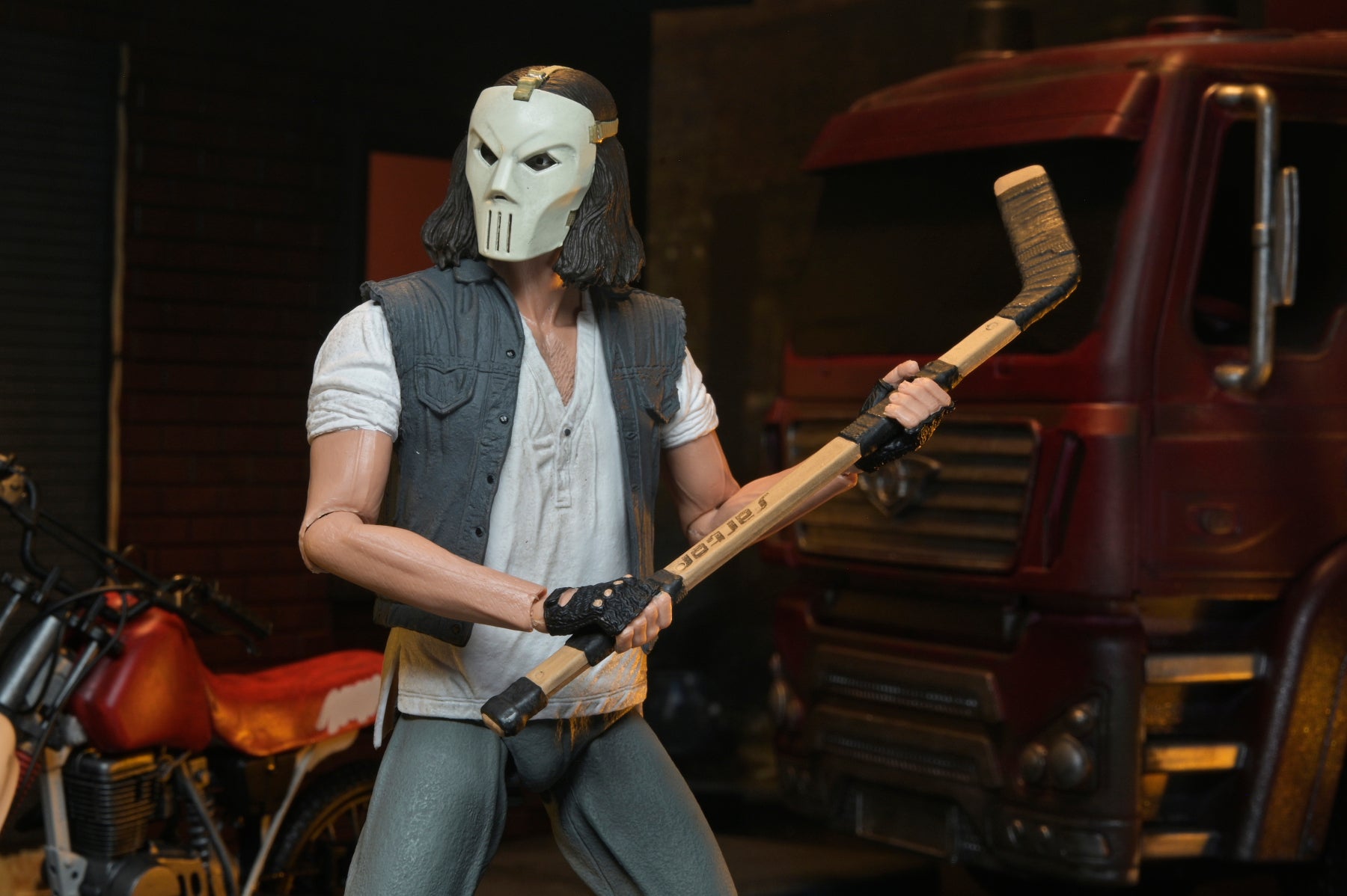 Teenage Mutant Ninja Turtles (1990 Movie) - Casey Jones with Dirt Bike 7" Scale Action Figure - NECA