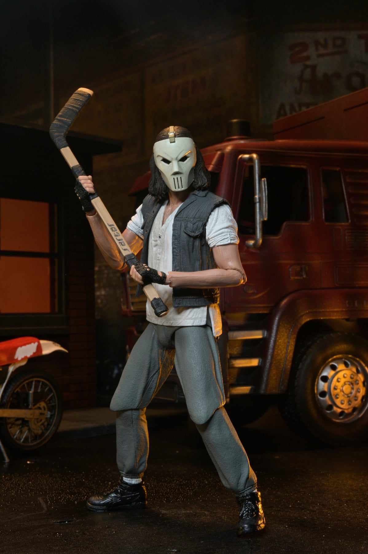 Teenage Mutant Ninja Turtles (1990 Movie) - Casey Jones with Dirt Bike 7" Scale Action Figure - NECA