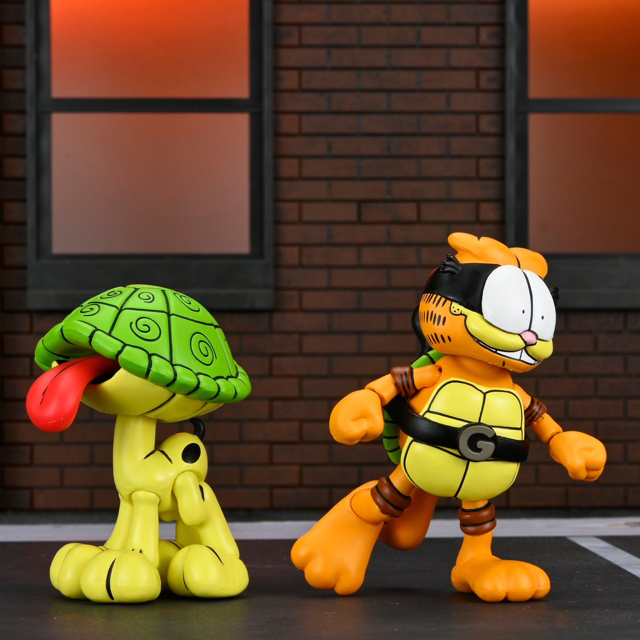 Teenage Mutant Ninja Turtles (Archie Comics) x Garfield - Ultimate Garfello & Odie 7” Scale Action Figures - NECA