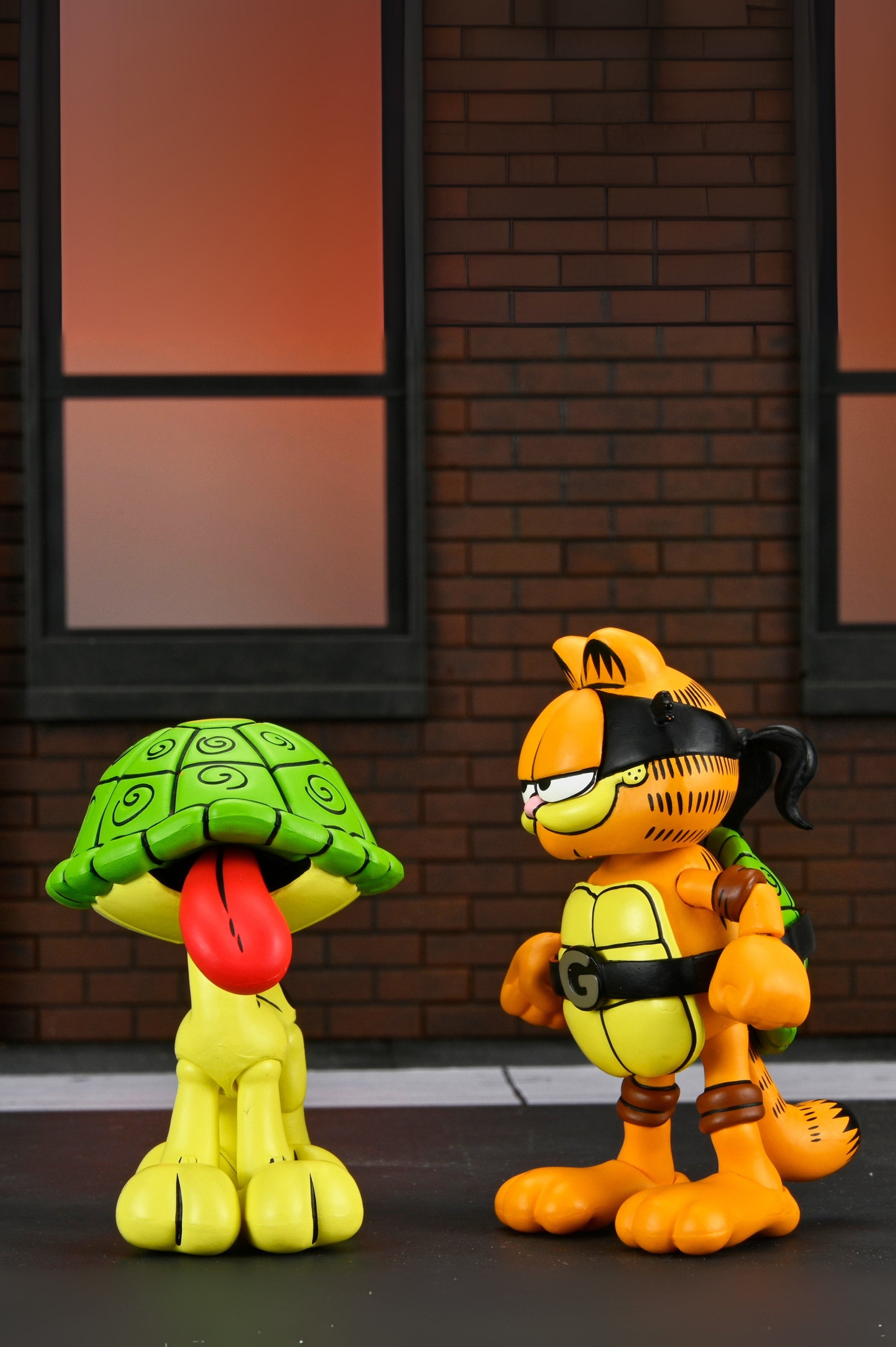 Teenage Mutant Ninja Turtles (Archie Comics) x Garfield - Ultimate Garfello & Odie 7” Scale Action Figures (PRE-ORDER)