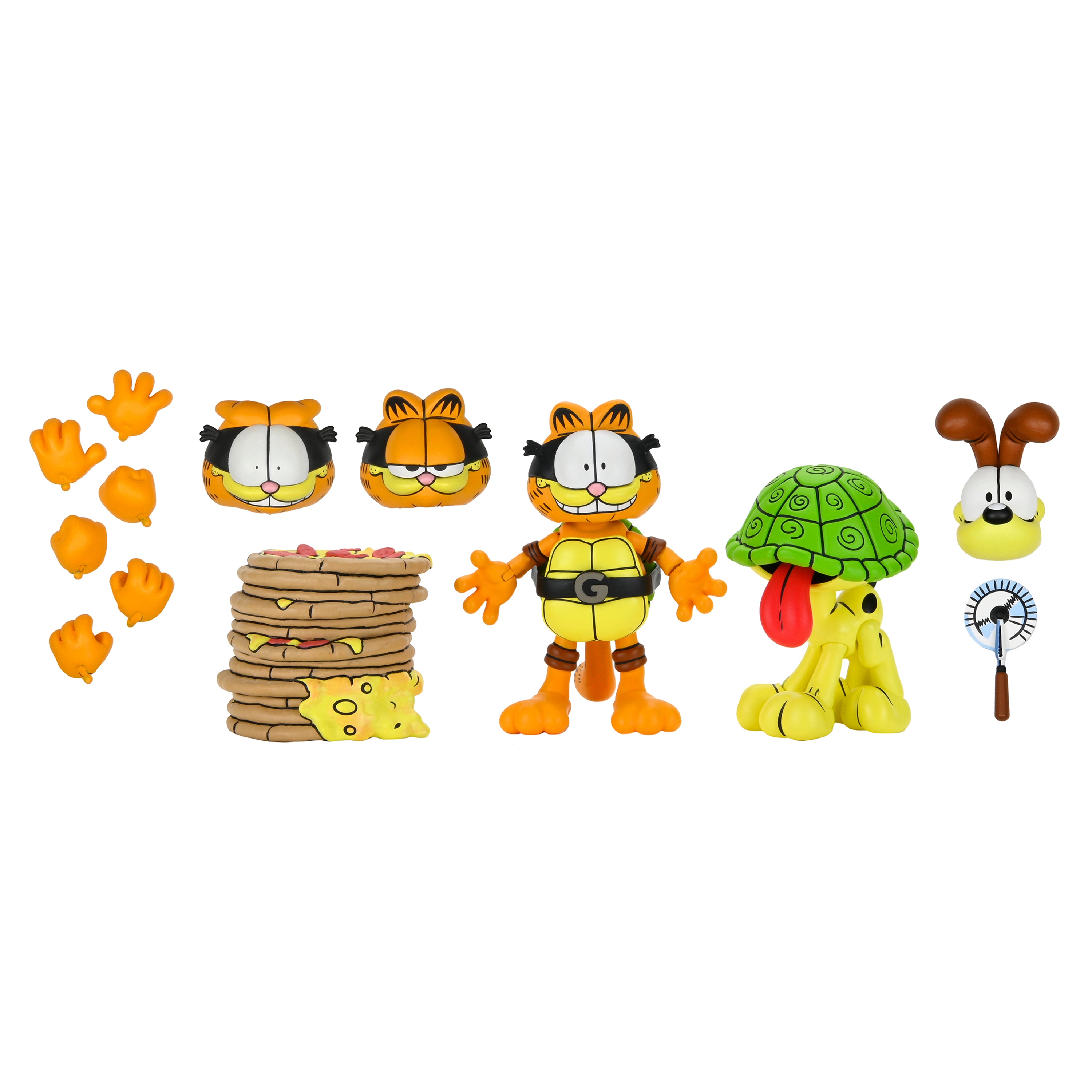 Teenage Mutant Ninja Turtles (Archie Comics) x Garfield - Ultimate Garfello & Odie 7” Scale Action Figures (PRE-ORDER)