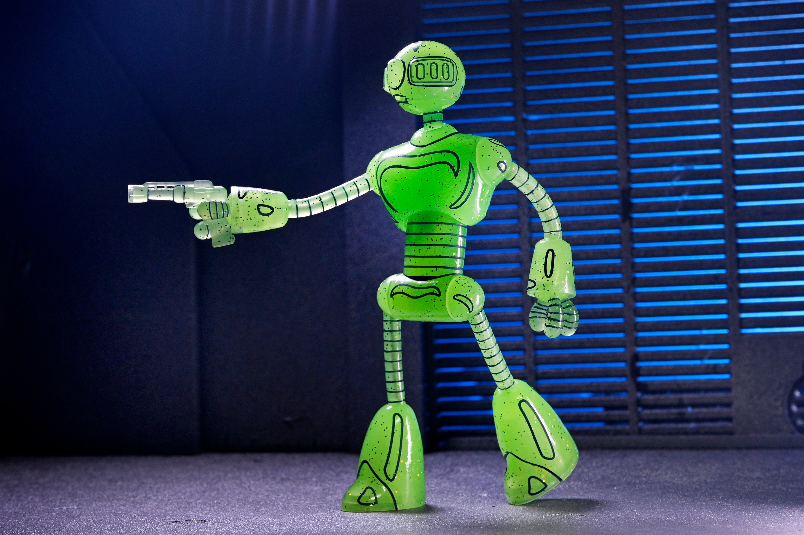 Teenage Mutant Ninja Turtles (Mirage Comics) – Glow-in-the-Dark Transmat Fugitoid 7” Scale Action Figure - NECA