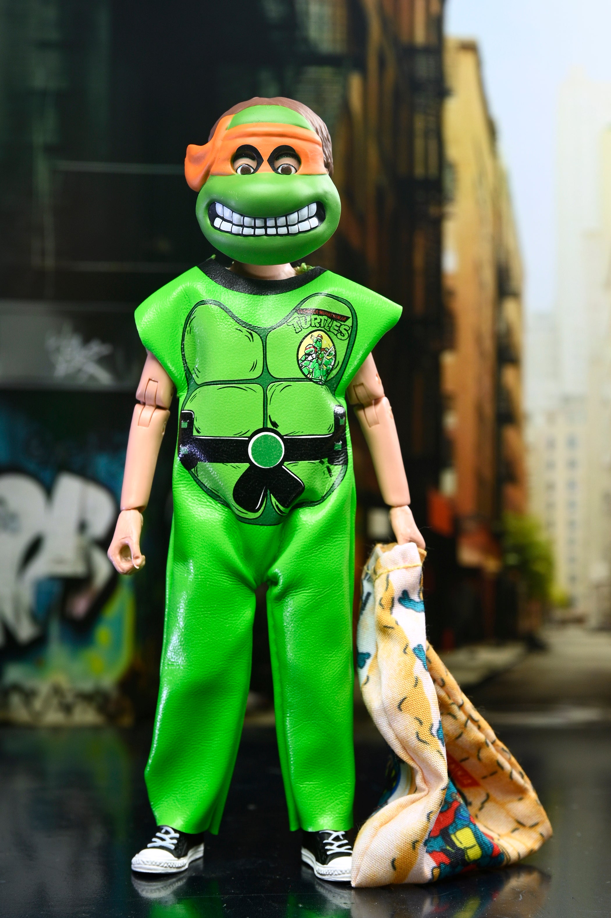 Teenage Mutant Ninja Turtles (1987 Cartoon) x Ben Cooper Costume Kids Collection - Michelangelo 6" Costumed Action Figure (Series 11) - NECA