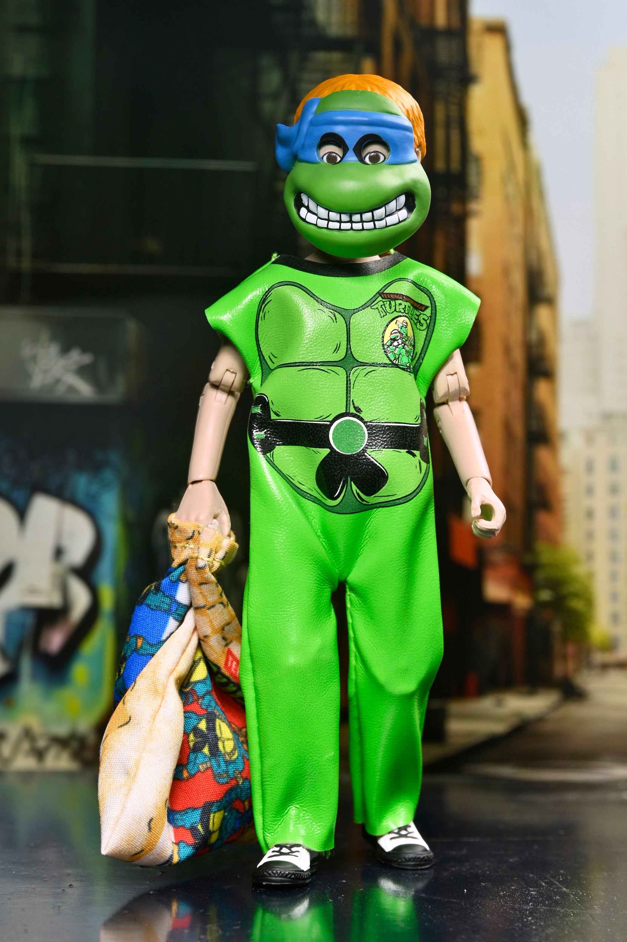 Teenage Mutant Ninja Turtles (1987 Cartoon) x Ben Cooper Costume Kids Collection - Leonardo 6" Costumed Action Figure (Series 11) - NECA