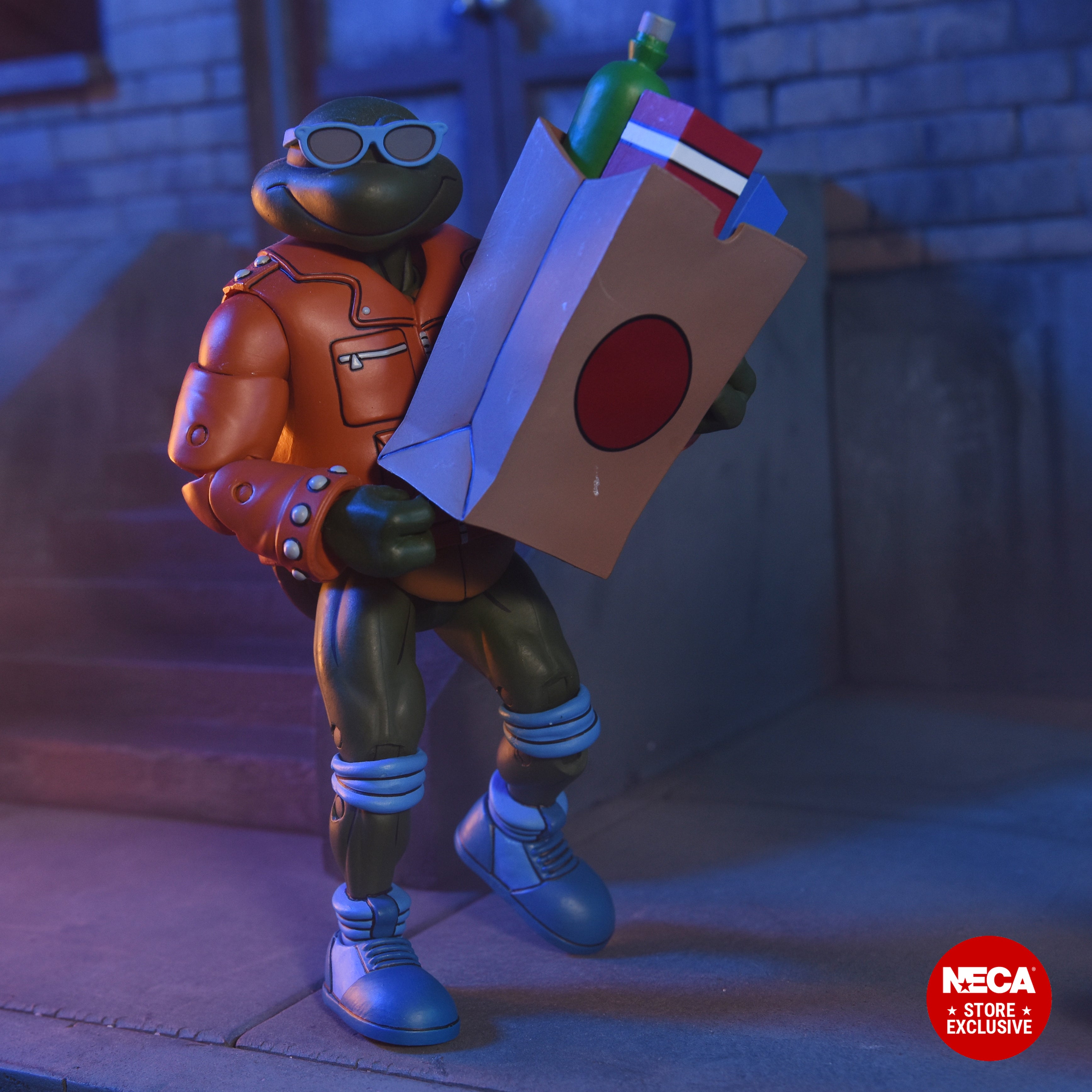 Teenage Mutant Ninja Turtles (1987 Cartoon) - Punk Leonardo, Punk Raphael & Scrag 7" Scale Action Figure 3-Pack - NECA