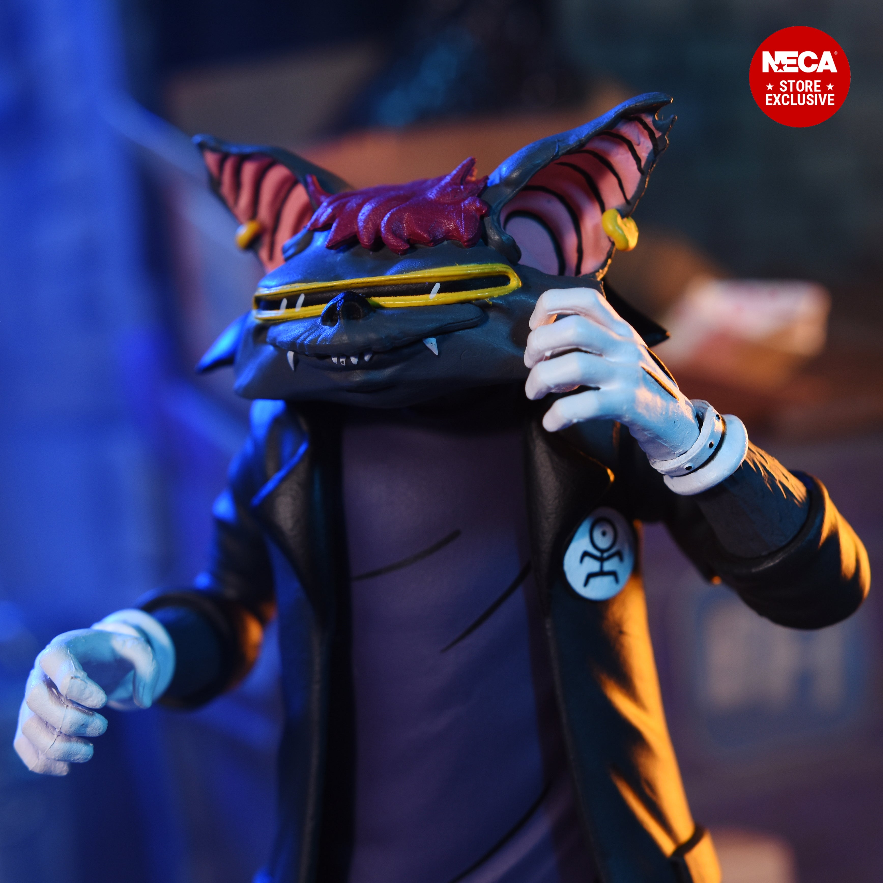 Teenage Mutant Ninja Turtles (1987 Cartoon) - Punk Leonardo, Punk Raphael & Scrag 7" Scale Action Figure 3-Pack - NECA