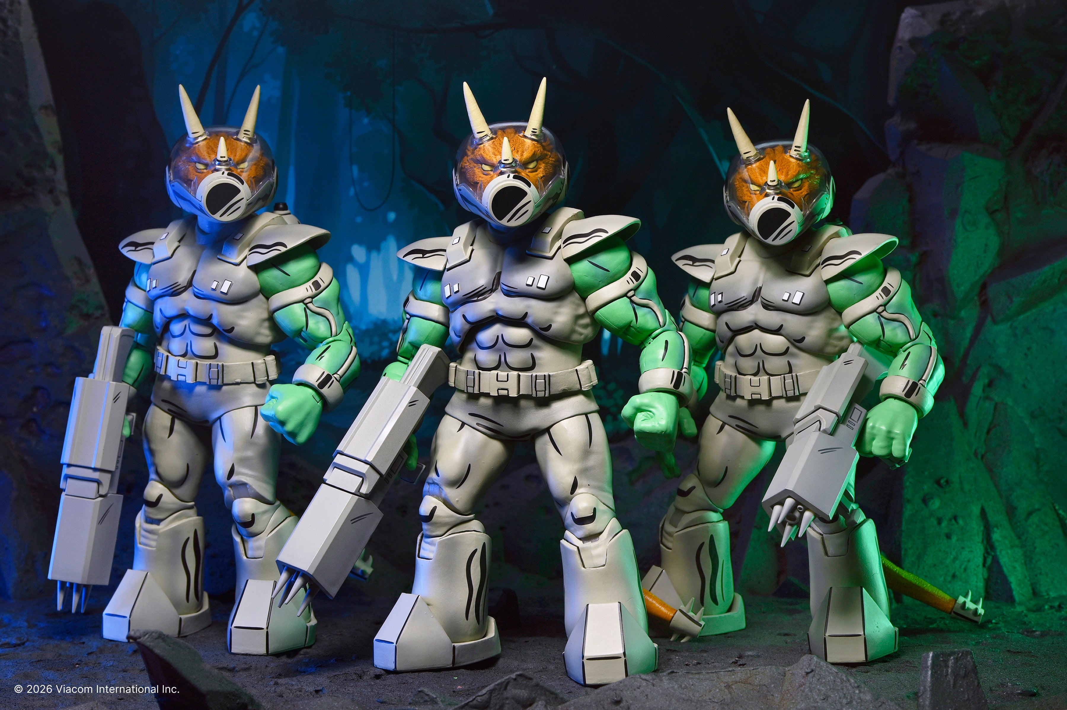 Teenage Mutant Ninja Turtles (Mirage Comics) - Shock Commando Triceraton 7” Scale Action Figure - NECA