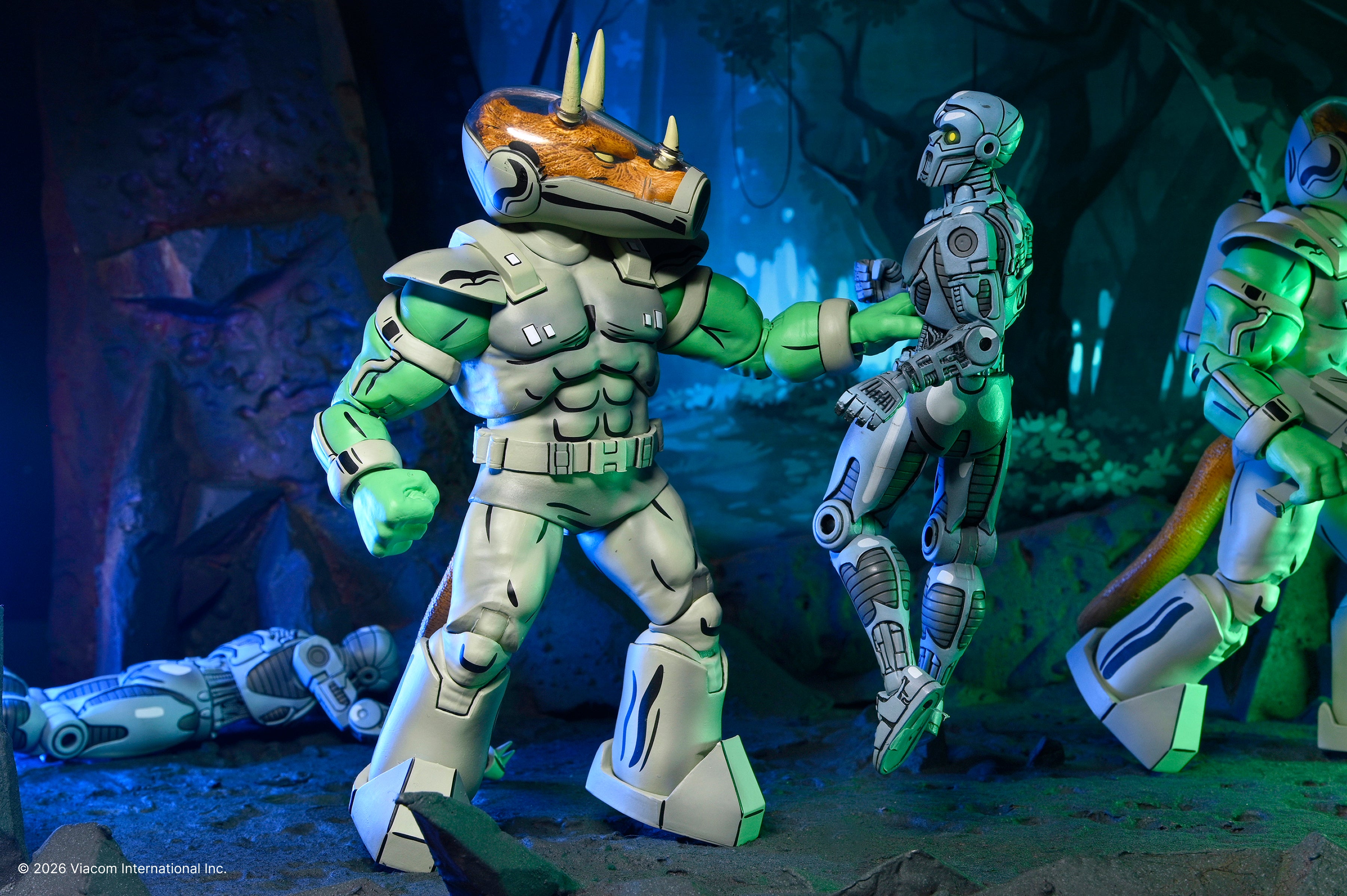 Teenage Mutant Ninja Turtles (Mirage Comics) - Shock Commando Triceraton 7” Scale Action Figure - NECA