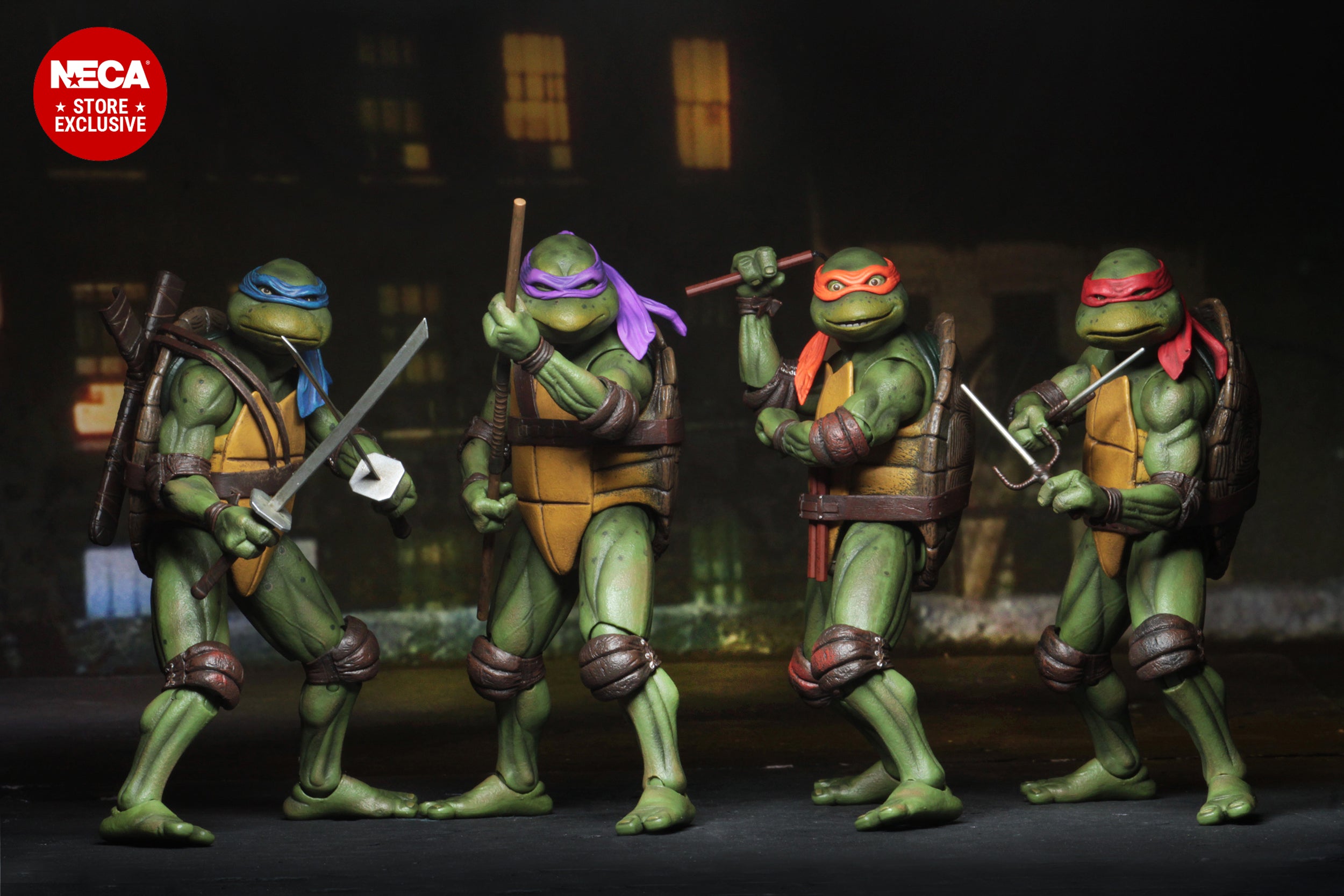 Teenage Mutant Ninja Turtles (1990 Movie) - 35th Anniversary 7" Scale Action 5-Pack (PRE-ORDER) - NECA
