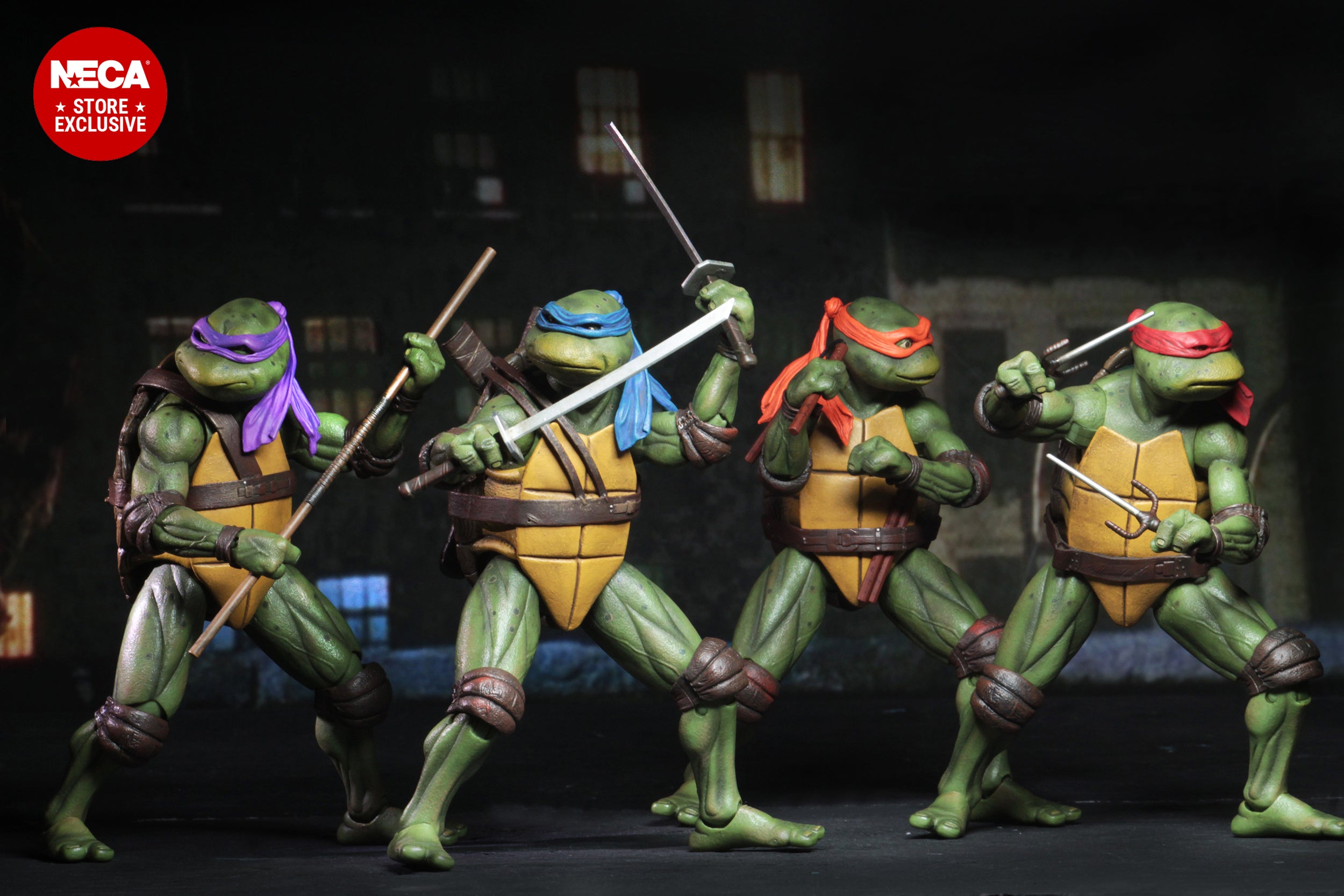 Teenage Mutant Ninja Turtles (1990 Movie) - 35th Anniversary 7" Scale Action 5-Pack (PRE-ORDER) - NECA