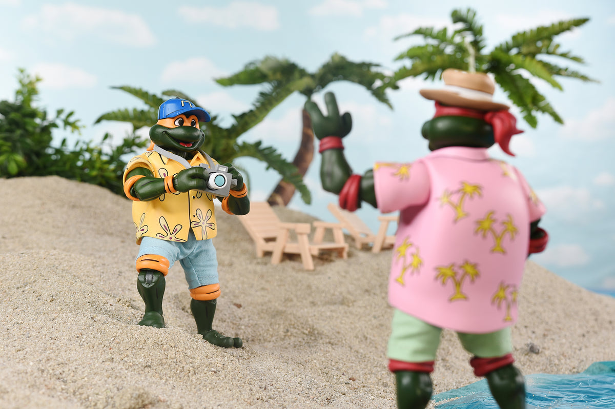 Teenage Mutant Ninja Turtles (Cartoon) - Vacation Michelangelo and Raphael 7" Scale Action Figures (2-Pack)