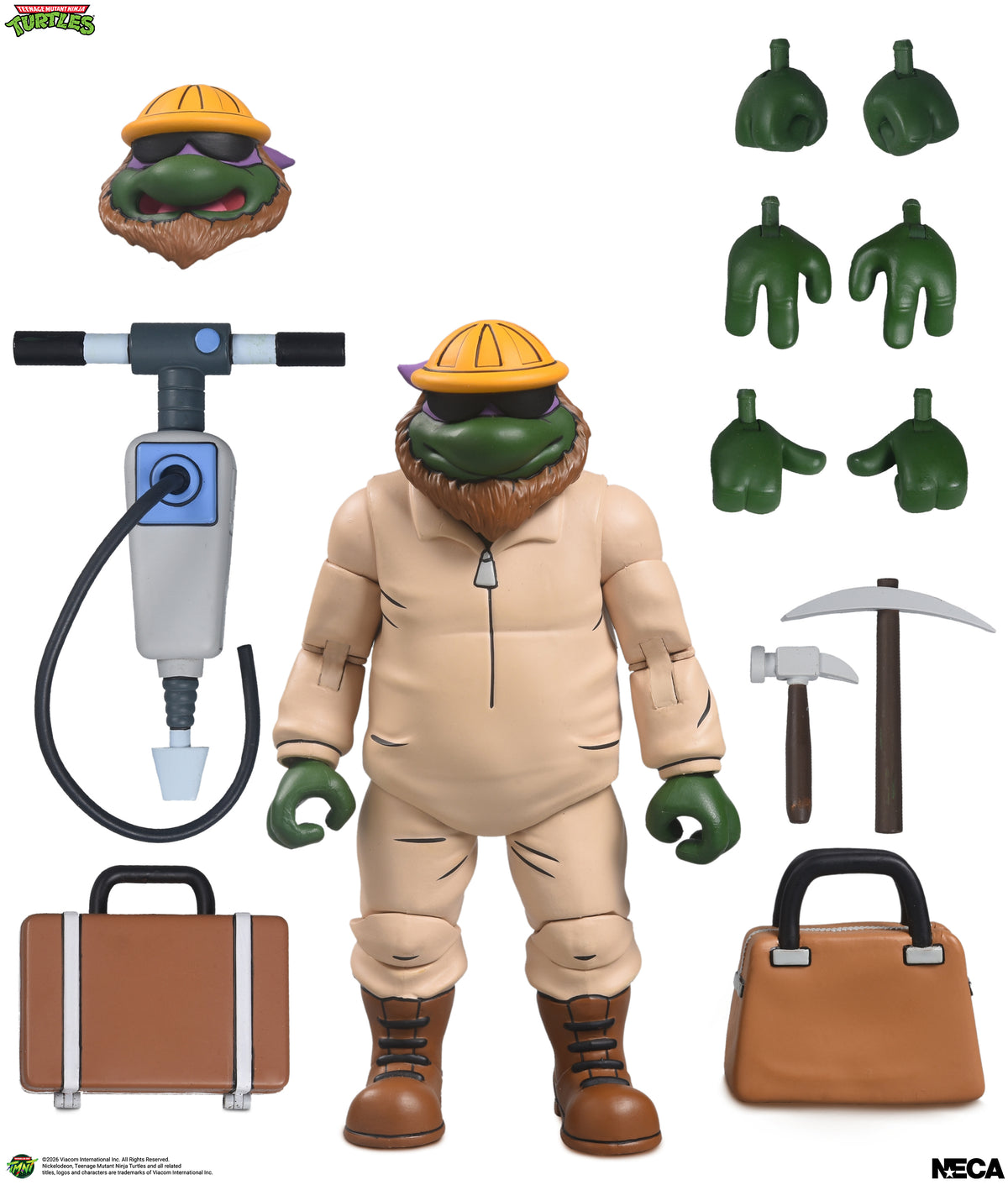 Teenage Mutant Ninja Turtles (1987 Cartoon) - Construction Donatello 7" Scale Action Figure