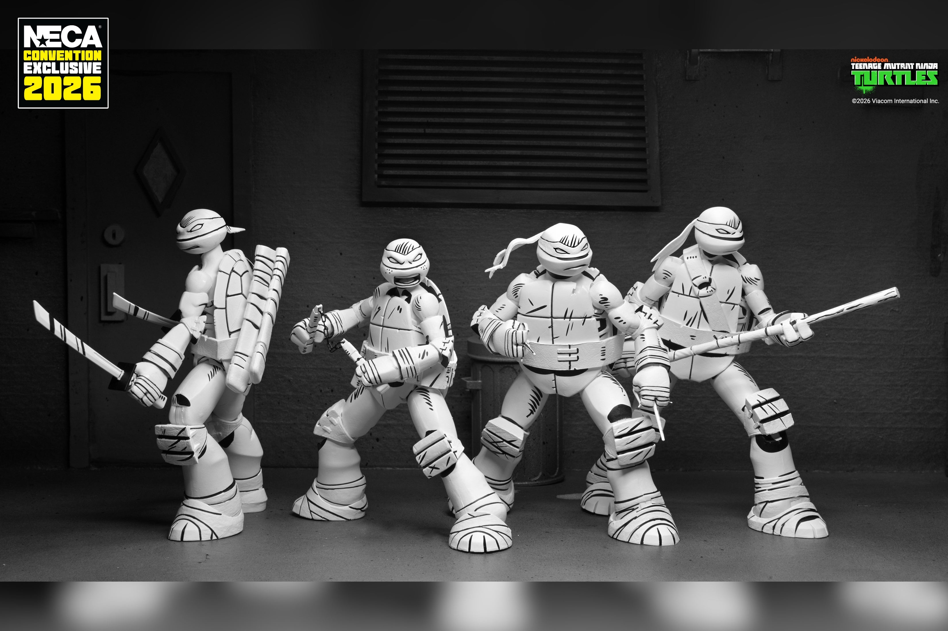 Teenage Mutant Ninja Turtles (2012 Cartoon) - Sketch Turtles 7" Scale Action Figure 4-Pack (2026 CON EXCLUSIVE) on the NECA Store