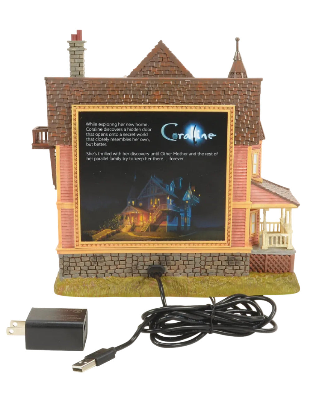 Fright Ave - Coraline Pink Palace Apartments (Set of 3) - Department 56 on NECA