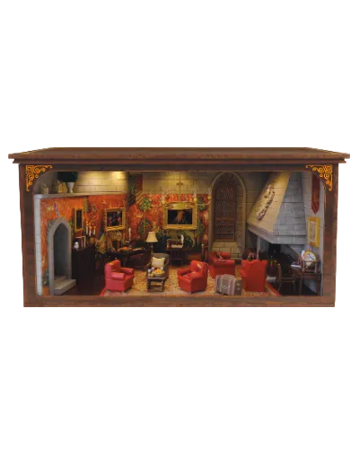 A Room with a View: Harry Potter Gryffindor Common Room - Department 56 on NECA