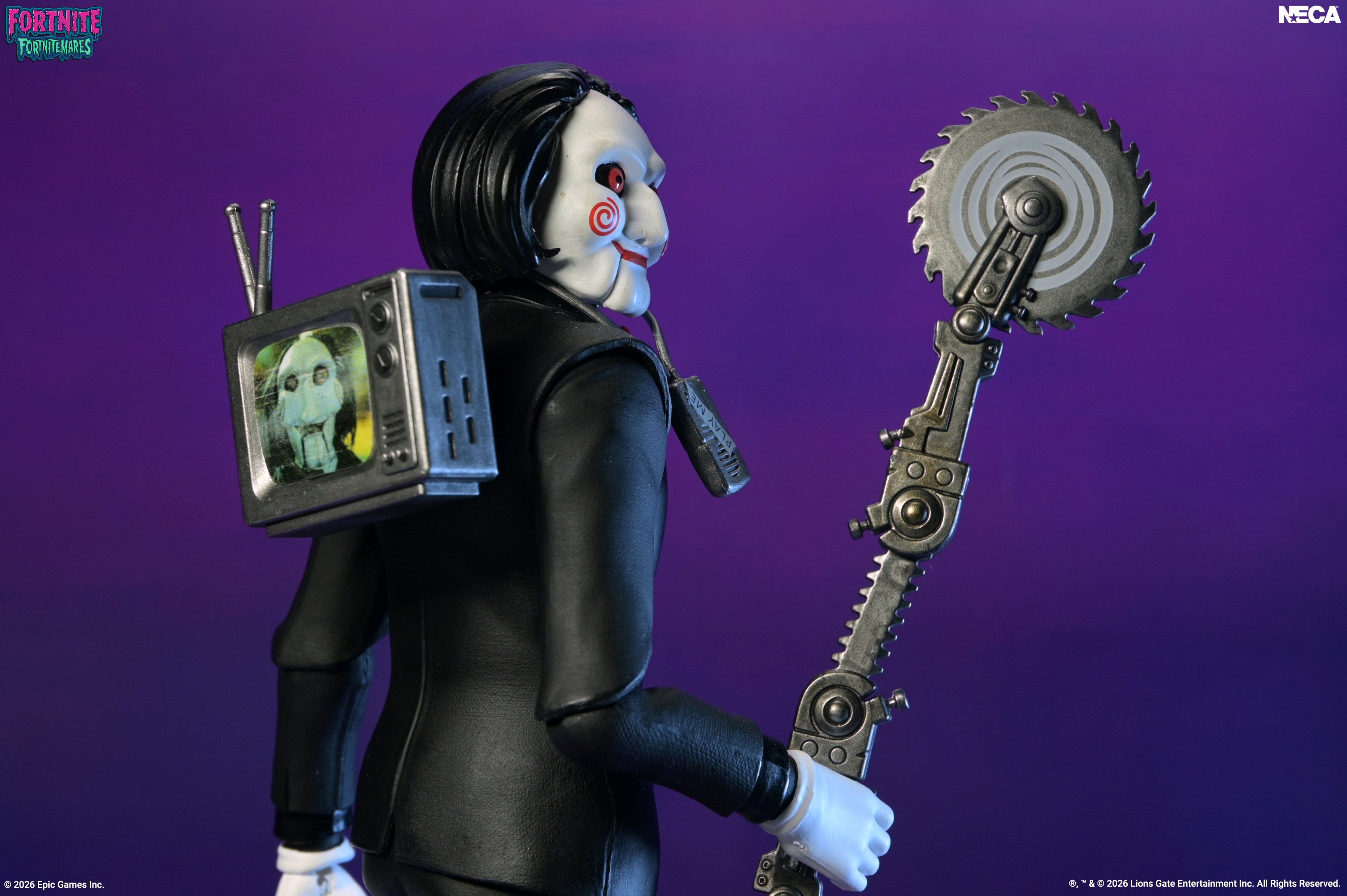 Fortnite x SAW - Fortnitemares Billy the Puppet 7” Scale Action Figure on the NECA Store