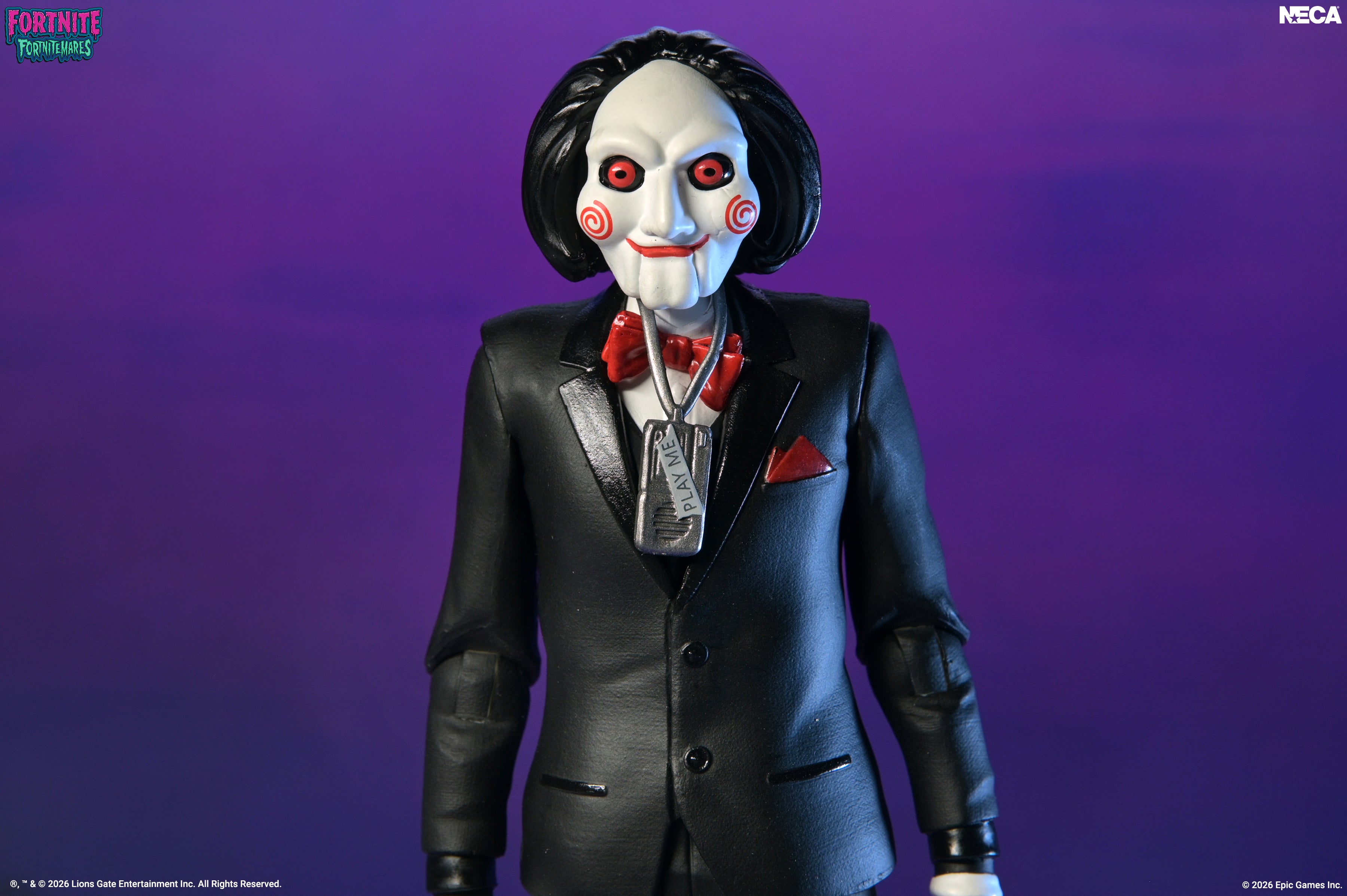 Fortnite x SAW - Fortnitemares Billy the Puppet 7” Scale Action Figure on the NECA Store
