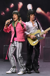 The Rolling Stones - Mick Jagger & Keith Richards (1975) 8" Clothed Action Figure Bundle - NECA