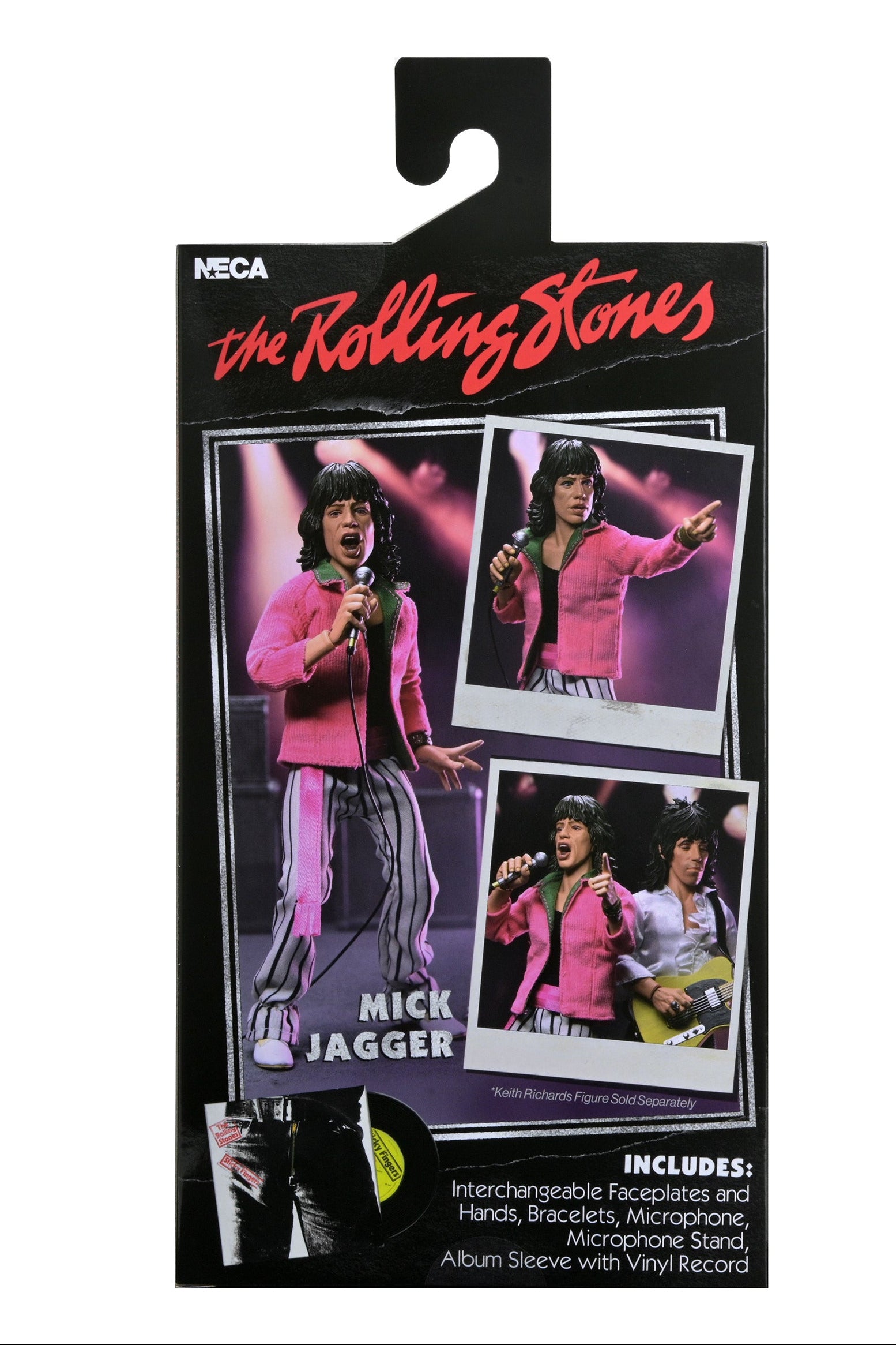 The Rolling Stones - Mick Jagger (1975) 8” Clothed Action Figure - NECA