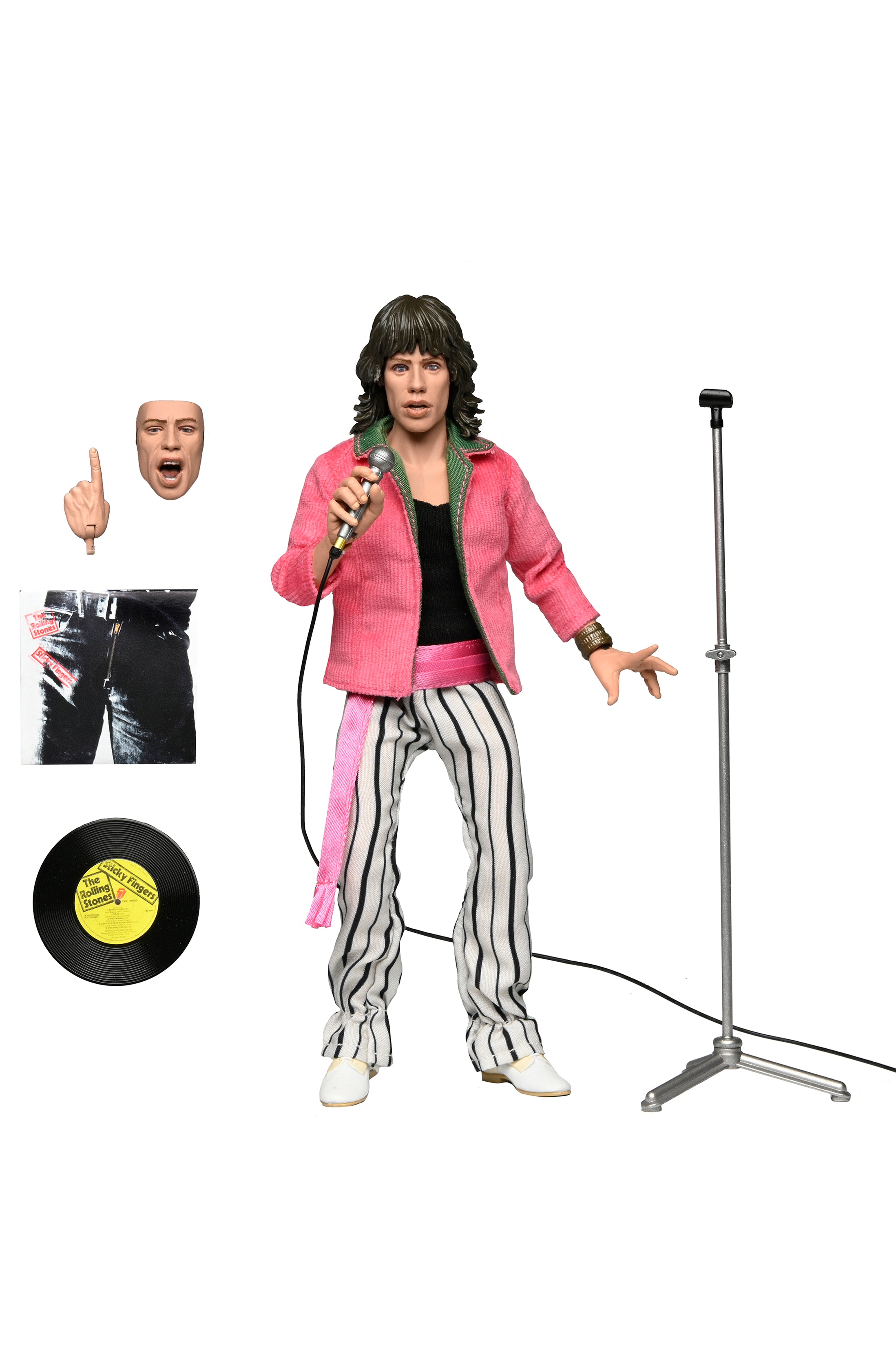 The Rolling Stones - Mick Jagger (1975) 8” Clothed Action Figure - NECA