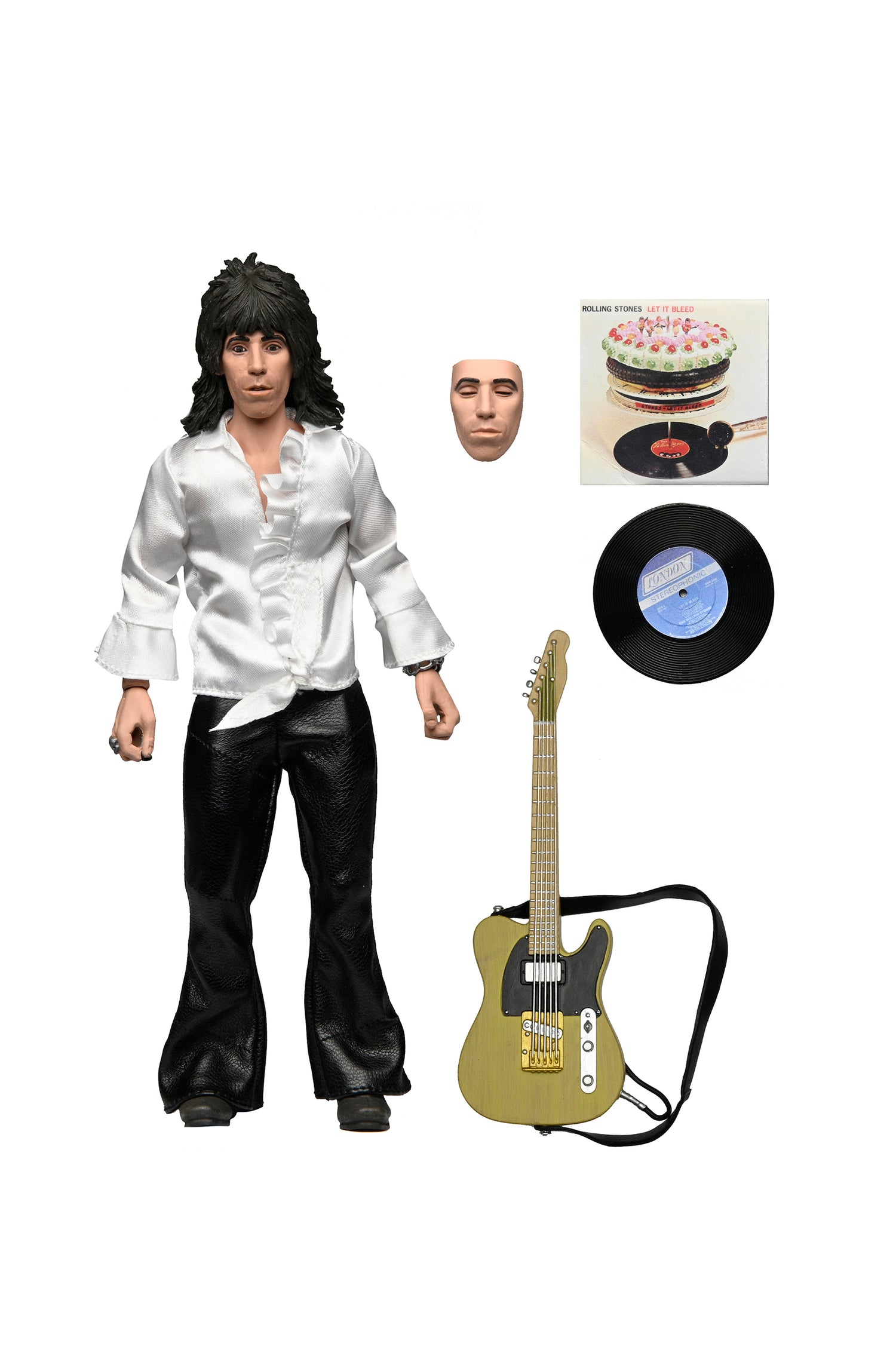 The Rolling Stones - Keith Richards (1975) 8” Clothed Action Figure - NECA