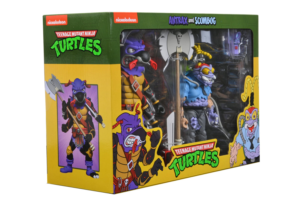 Teenage Mutant Ninja Turtles (Cartoon) – Antrax & Scumbug 7” Scale Action Figure 2-Pack - NECA