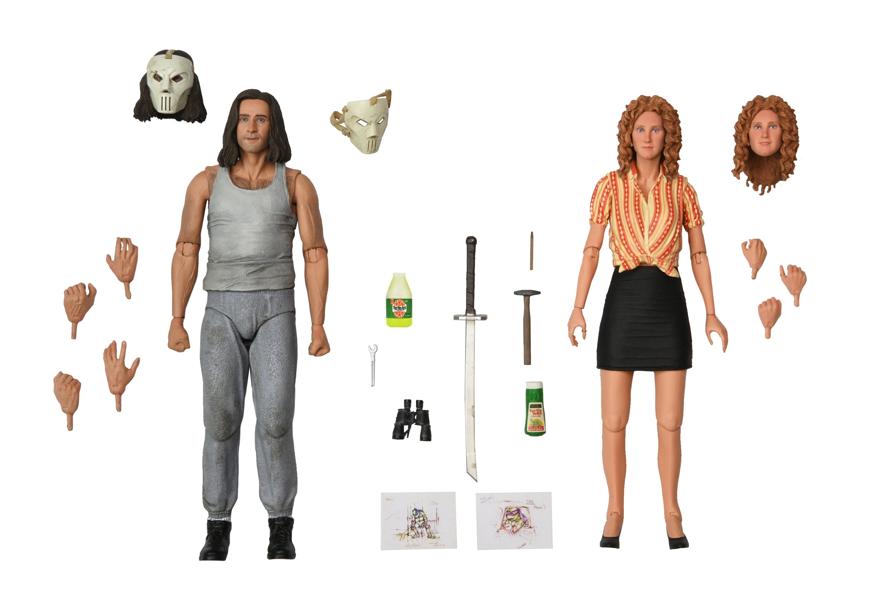 Teenage Mutant Ninja Turtles (1990 Movie) - April O’Neil & Casey Jones (Farm) 7" Scale Action Figure 2-Pack - NECA