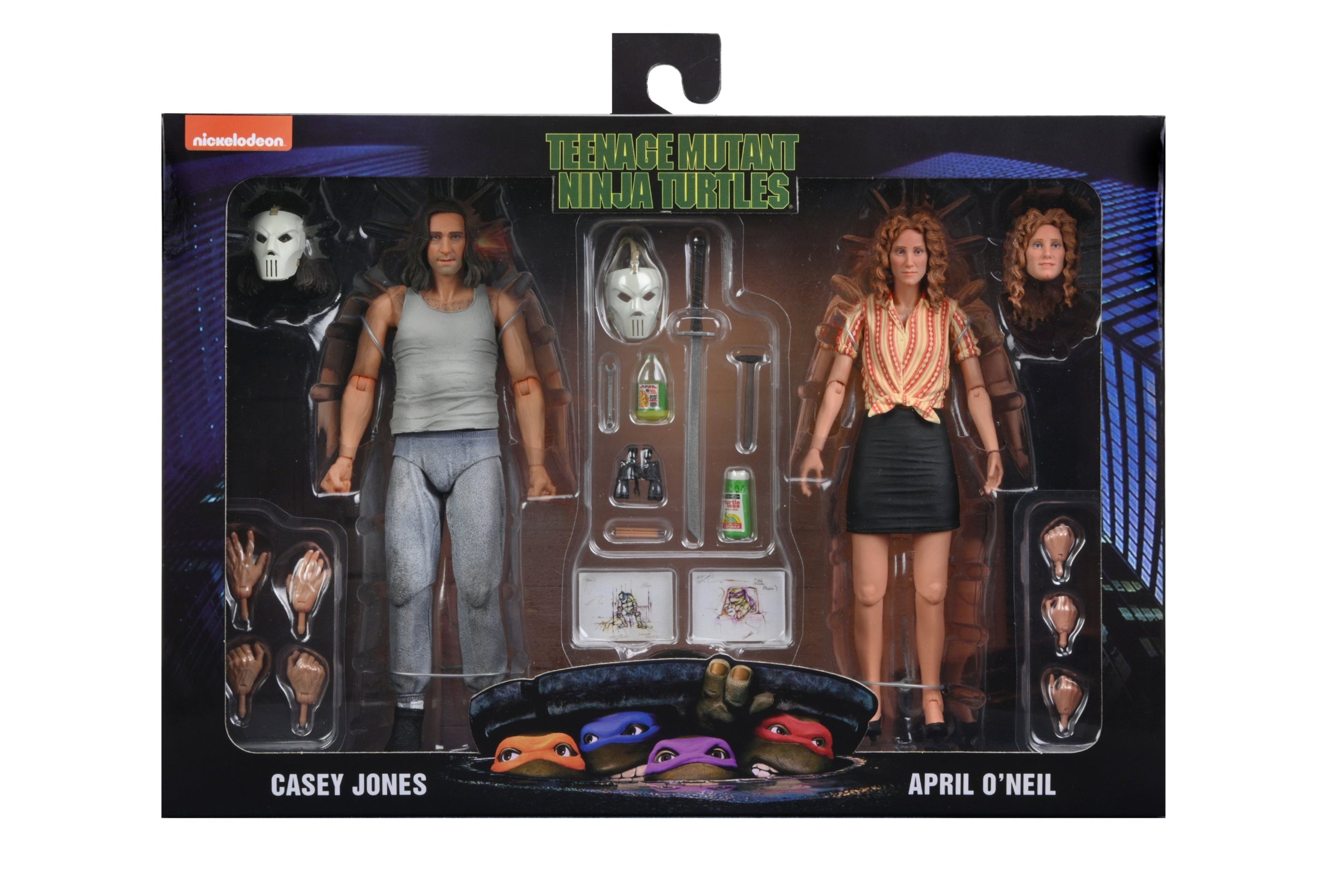 Teenage Mutant Ninja Turtles (1990 Movie) - April O’Neil & Casey Jones (Farm) 7" Scale Action Figure 2-Pack - NECA
