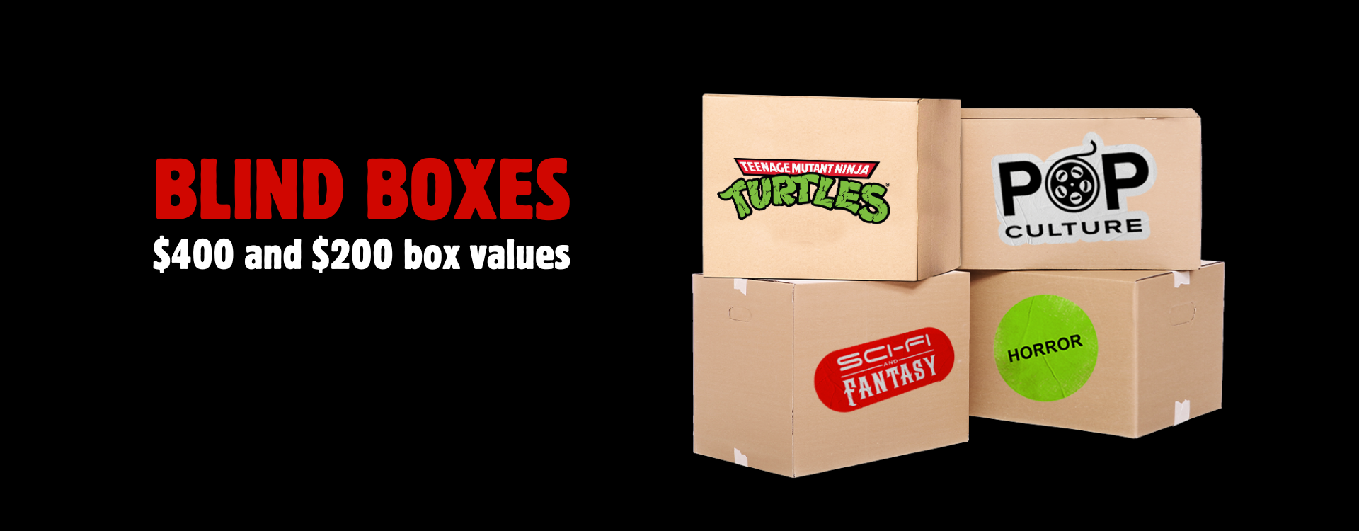 NECA Store Blind Boxes - Choose from a $400 and $200 box value and multiple box themes!