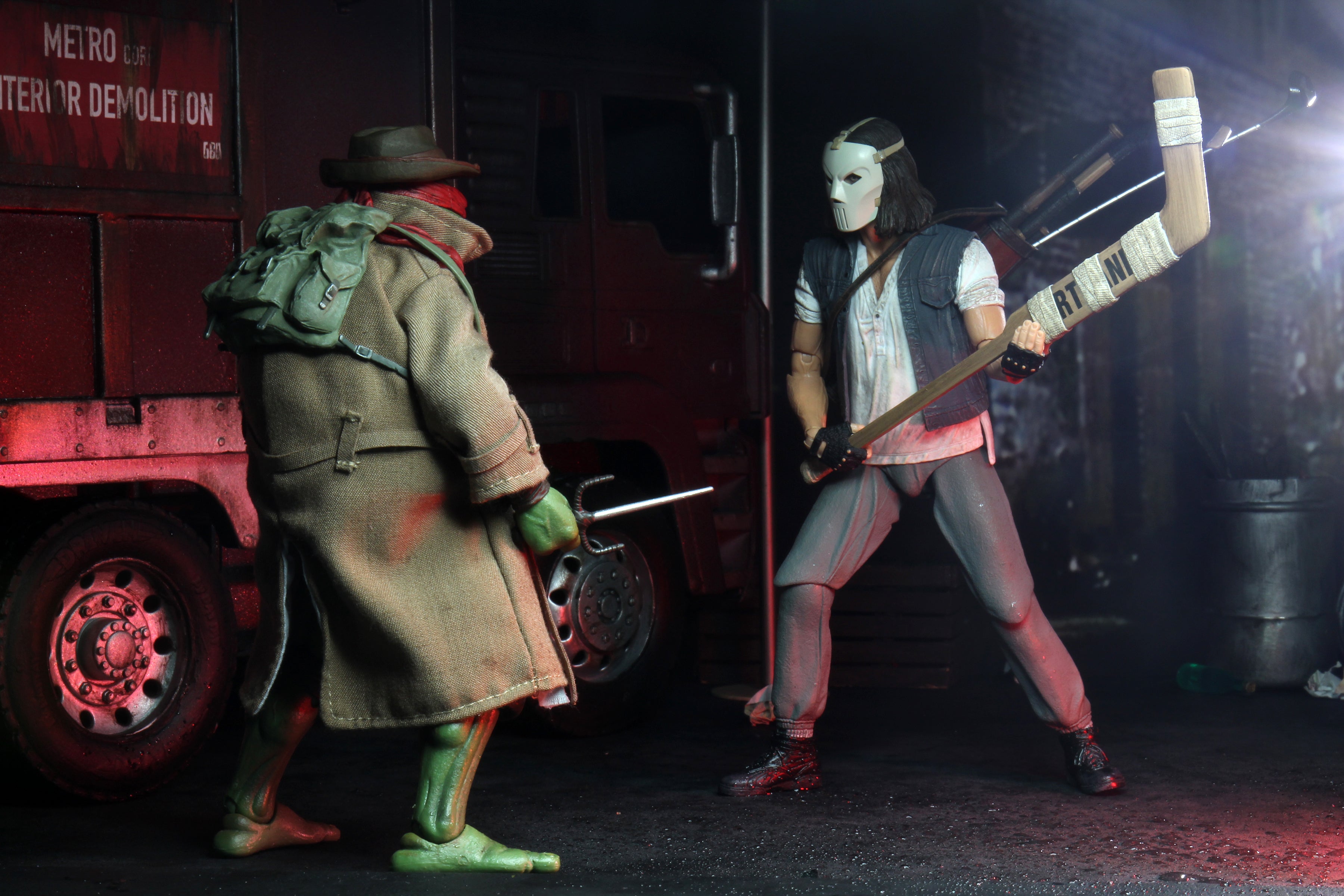 Teenage Mutant Ninja Turtles (1990 Movie) - Casey Jones & Raphael in Disguise 7" Scale Action Figure 2 Pack - NECA