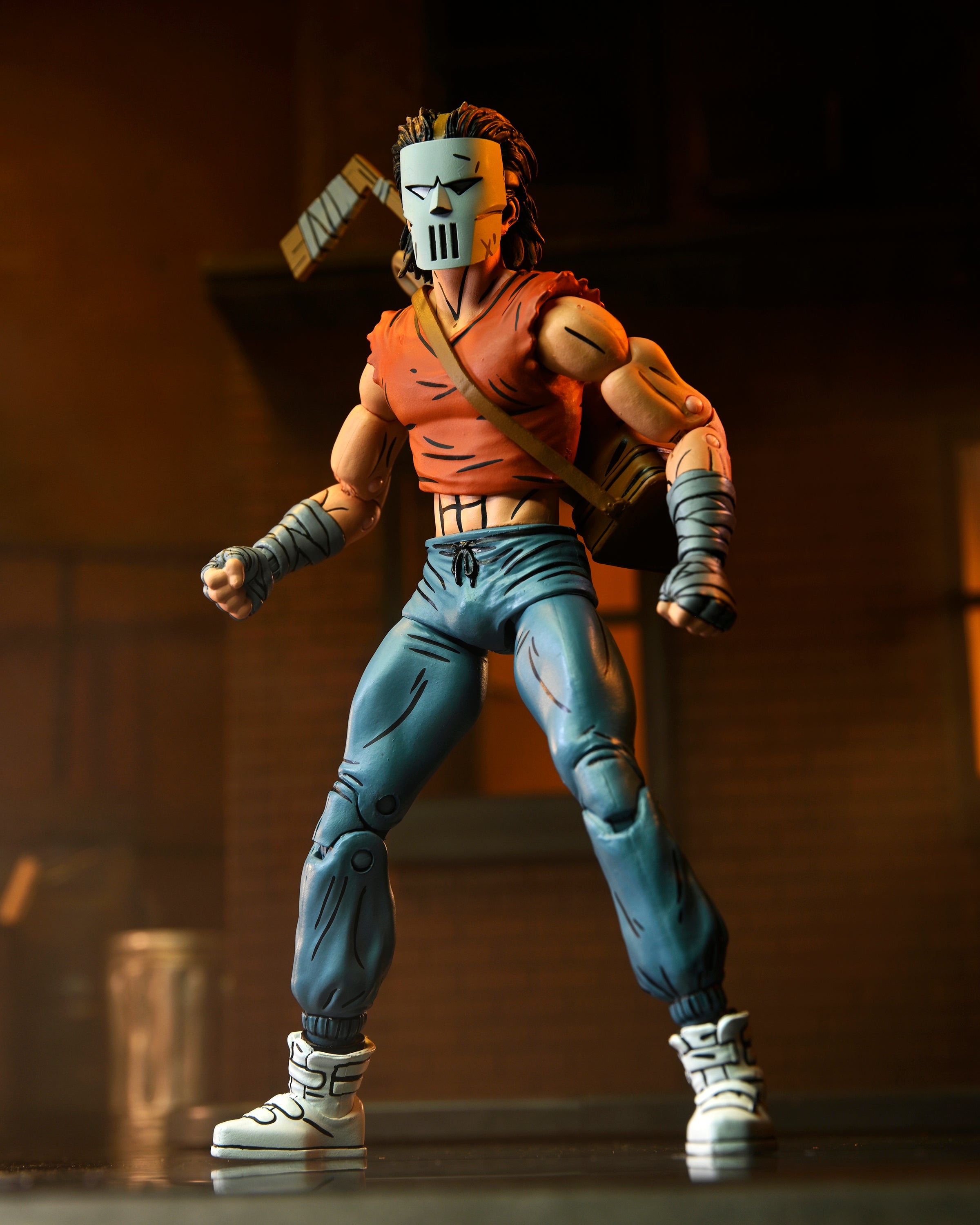 Teenage Mutant Ninja Turtles (Mirage Comics) Casey Jones in Red Shirt 7" Scale Action Figure - NECA