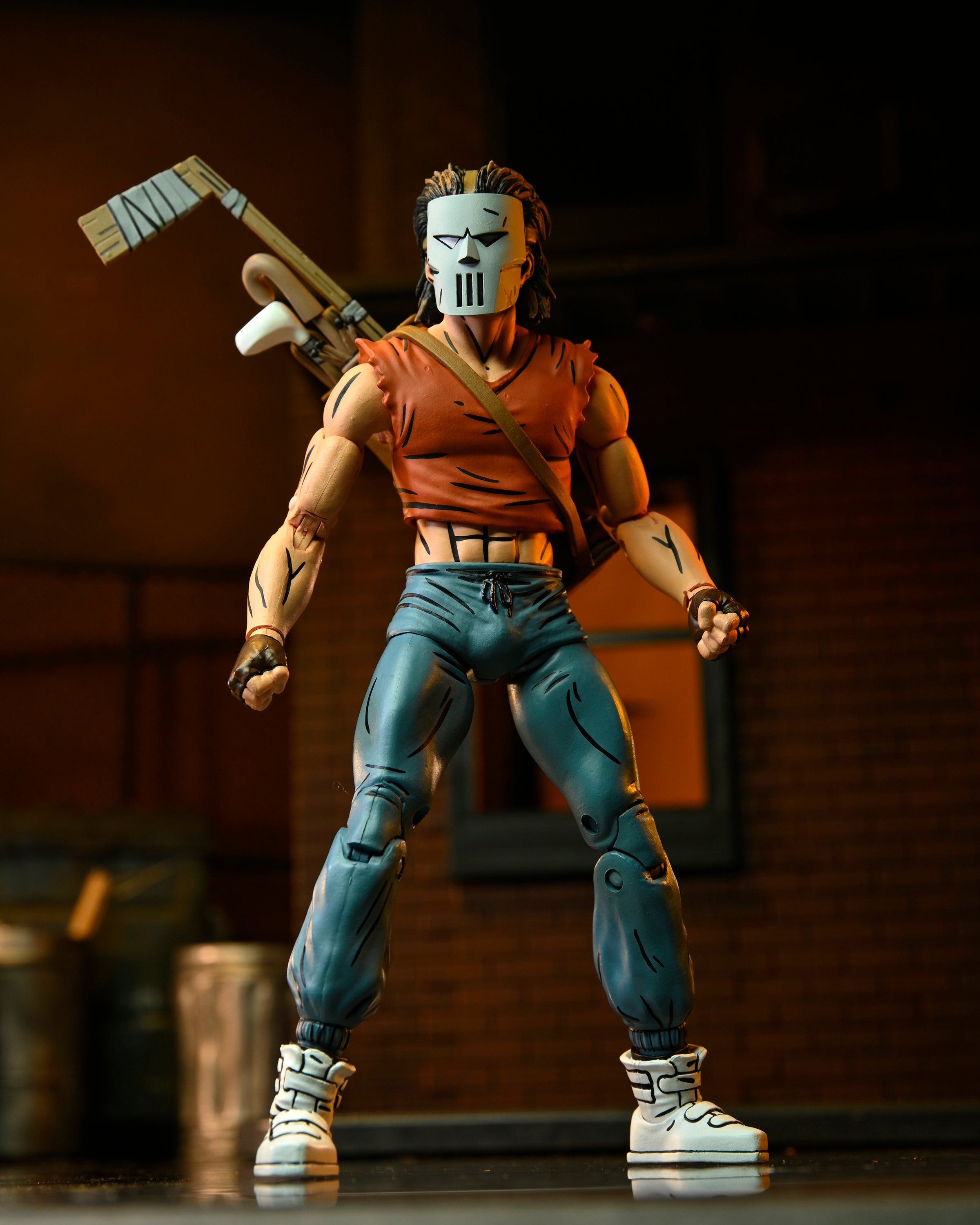Teenage Mutant Ninja Turtles (Mirage Comics) Casey Jones in Red Shirt 7" Scale Action Figure - NECA