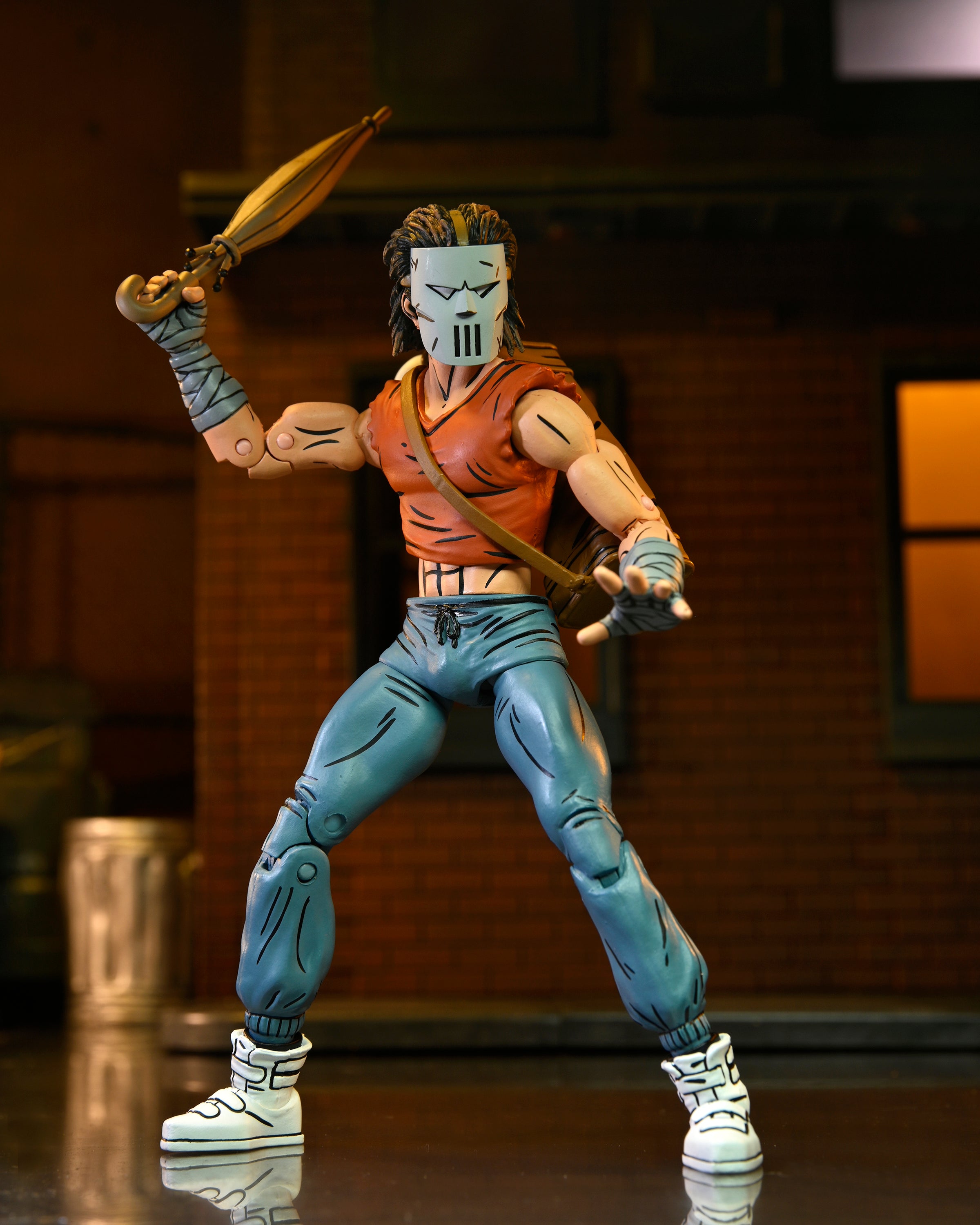 Teenage Mutant Ninja Turtles (Mirage Comics) Casey Jones in Red Shirt 7" Scale Action Figure - NECA