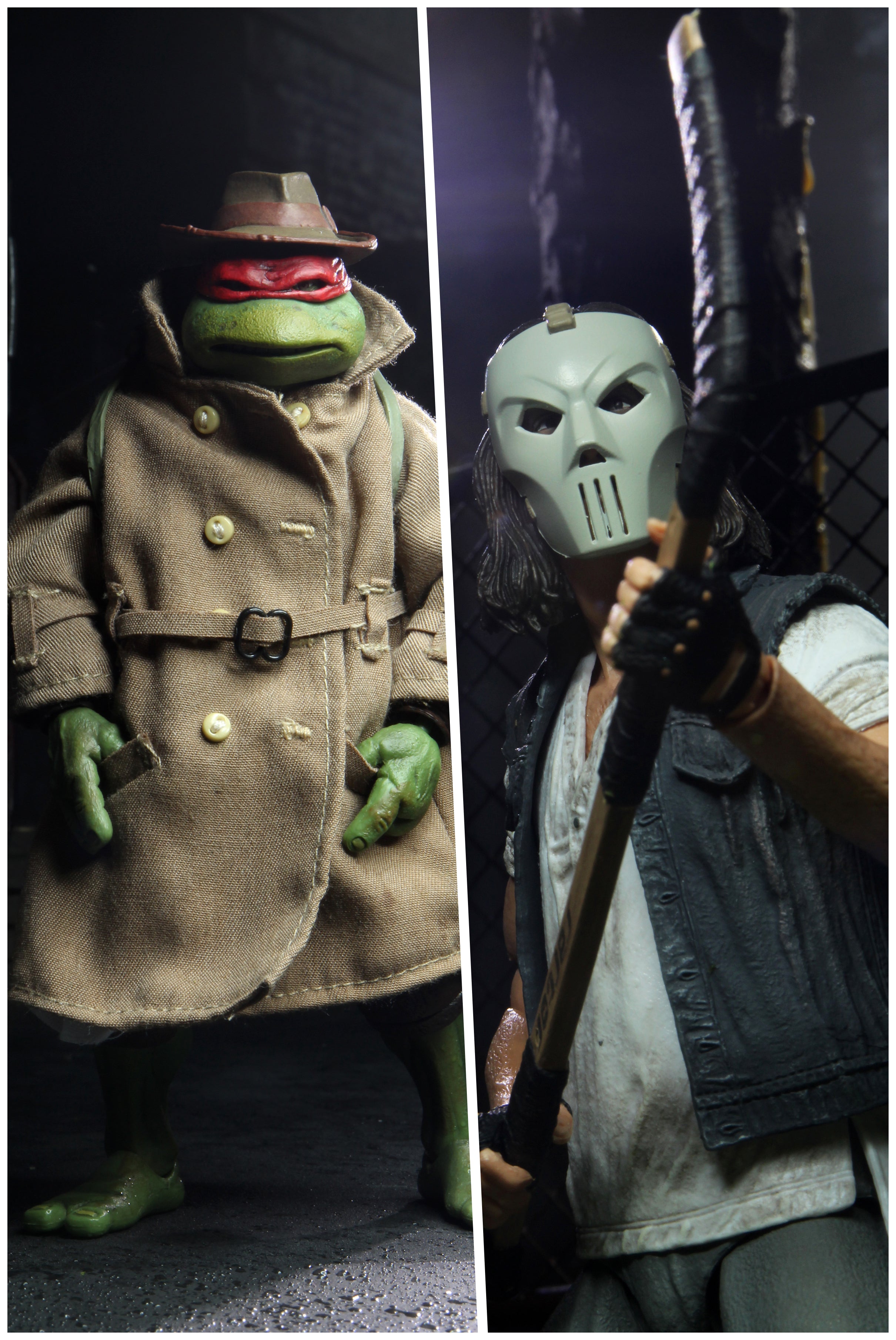 Teenage Mutant Ninja Turtles (1990 Movie) - Casey Jones & Raphael in Disguise 7" Scale Action Figure 2 Pack