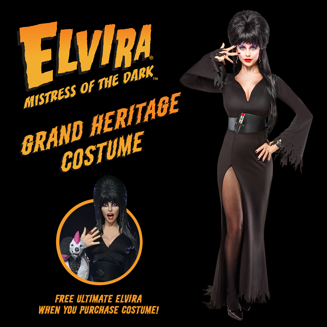 Elvira: Mistress of the Dark Grand Heritage Costume by Rubies on the NECA Store