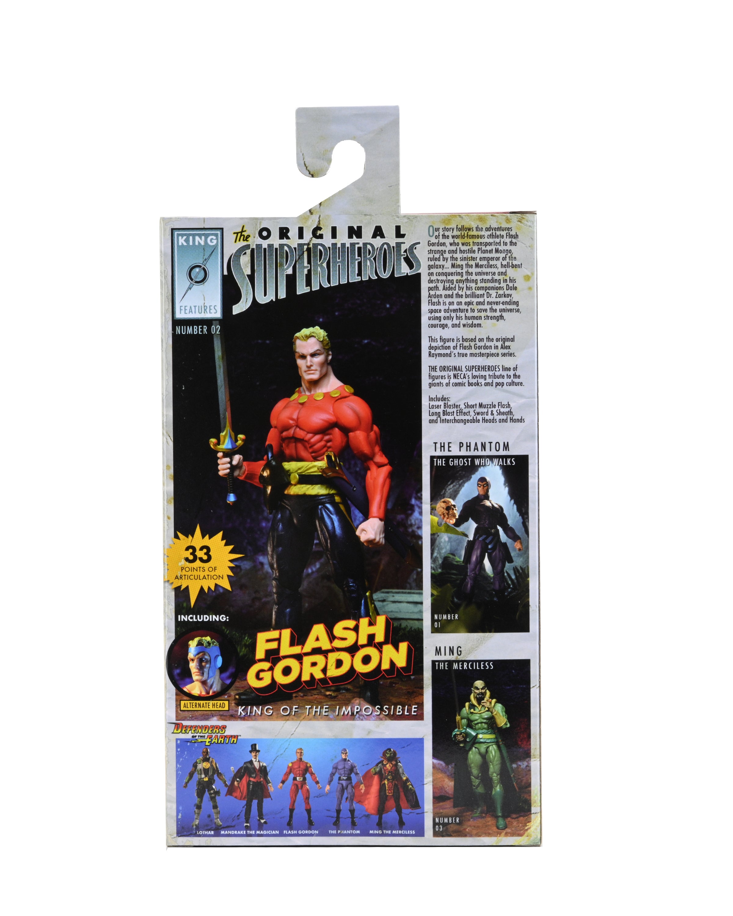 King Features - Original Superheroes Flash Gordon 7” Scale Action Figure
