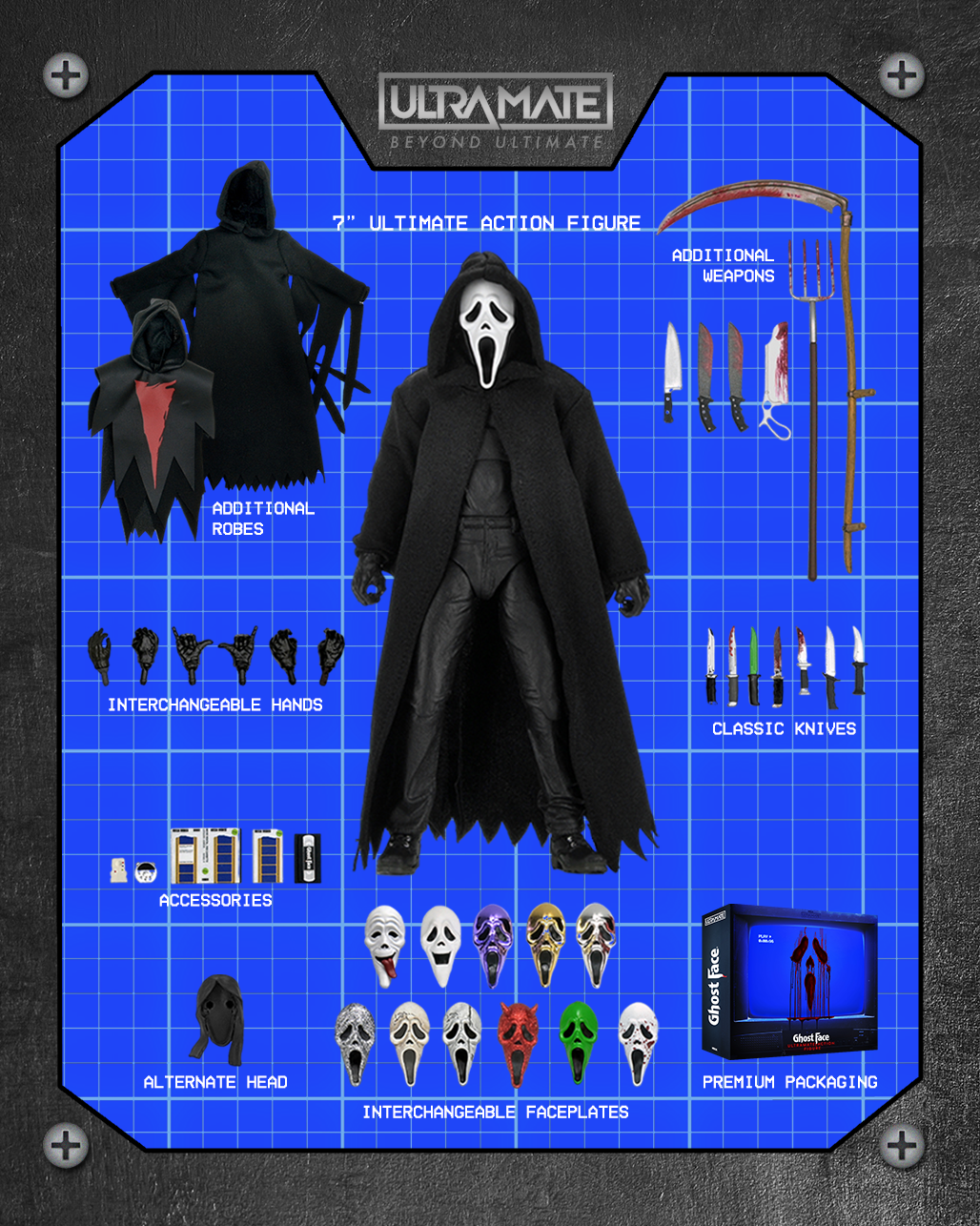 Ghost Face - ULTRAmate Ghost Face 7" Scale Action Figure on the NECA Store