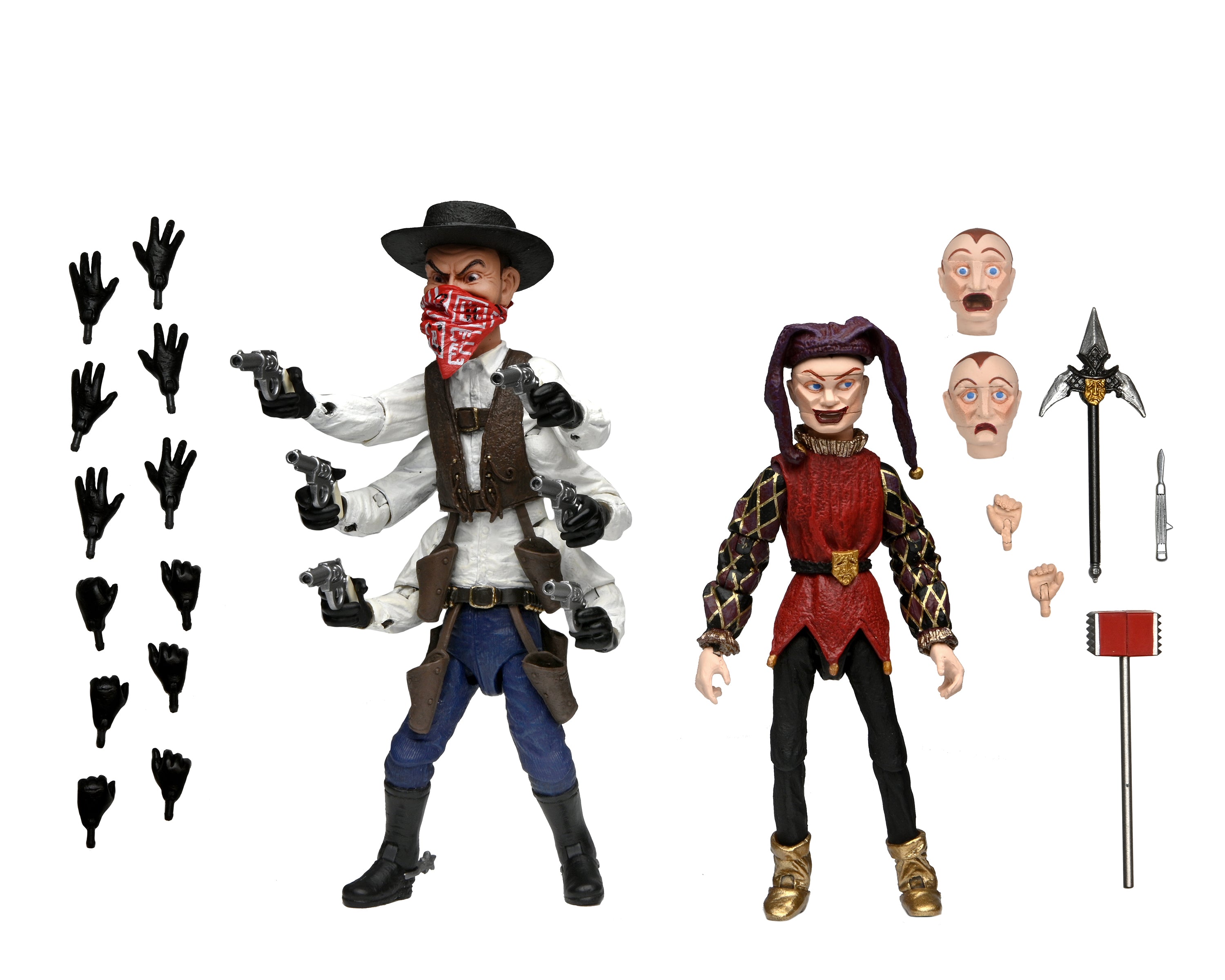 Puppet Master- 7" Scale Action Figure - Ultimate Six-Shooter & Jester 2 pack