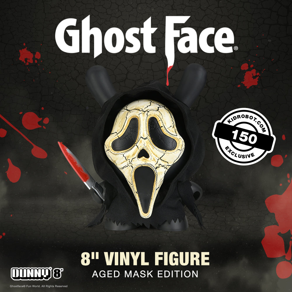 Ghost Face 8" Dunny Vinyl Art Figure - Aged Mask Edition - Kidrobot.com Exclusive (Limited Edition to 150) - Kidrobot on the NECA Store