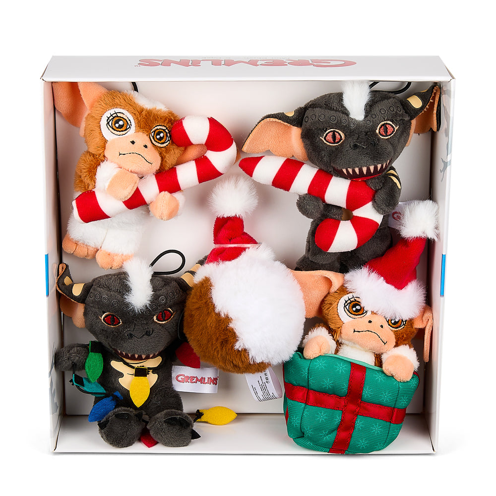 Gremlins 3" Plush Holiday Ornament 5-Pack Set by Kidrobot