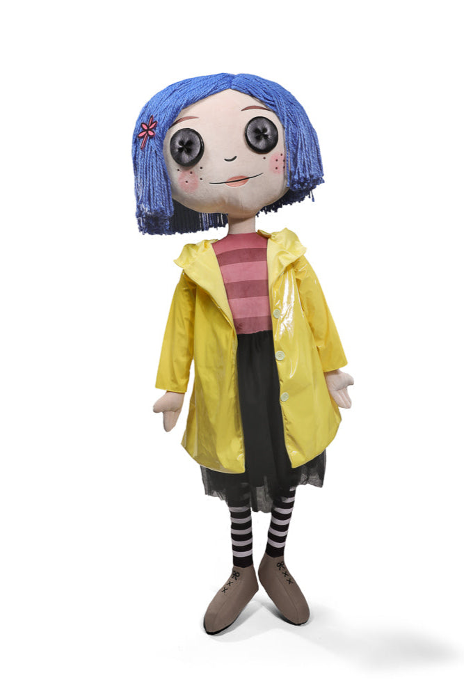 Coraline with Button Eyes Life-Size Plush Doll front