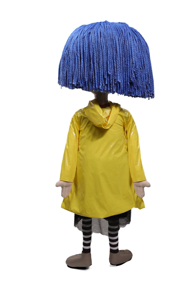 Coraline with Button Eyes Life-Size Plush Doll back