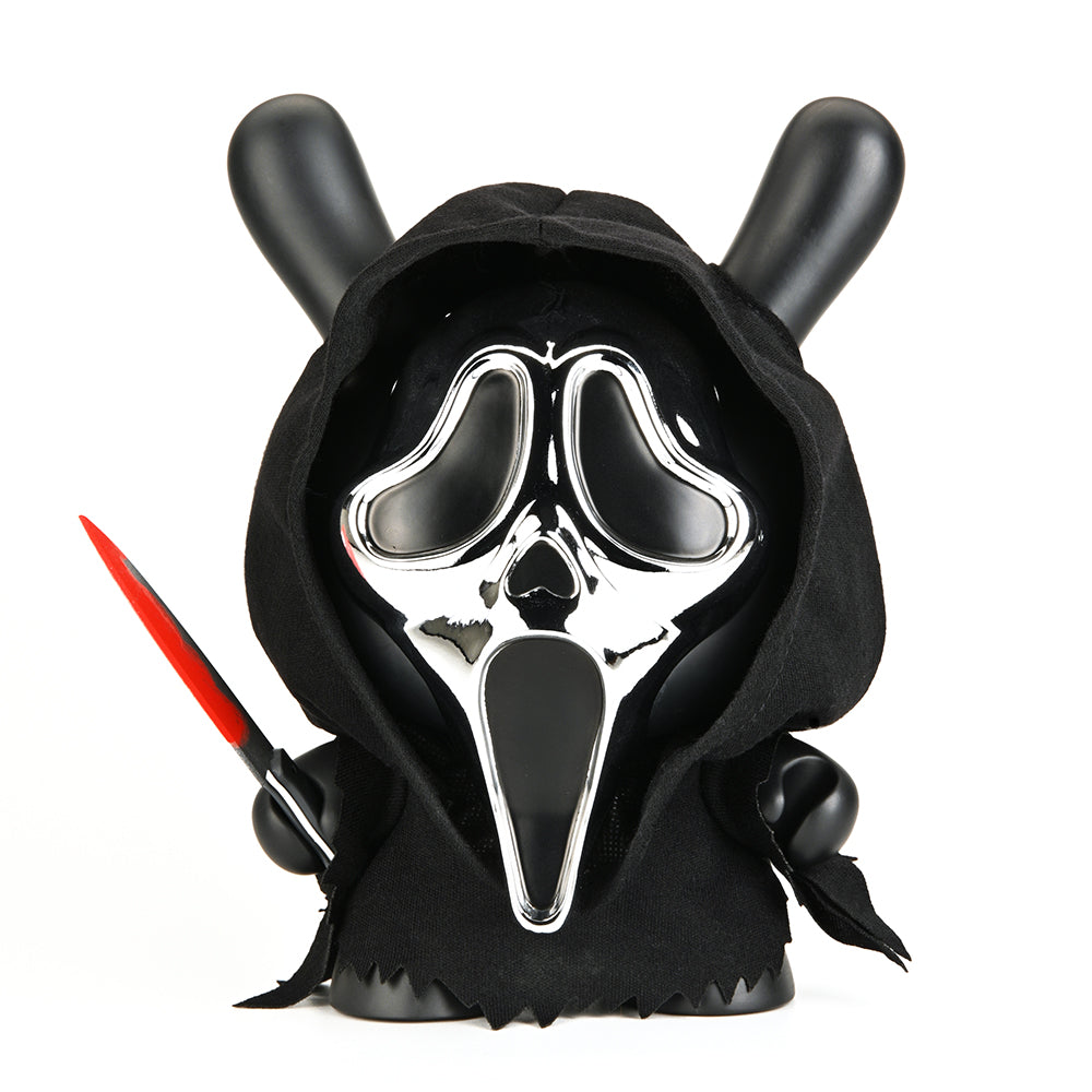 Ghost Face 8" Dunny Vinyl Art Figure - Chrome Mask Edition - Kidrobot on the NECA Store