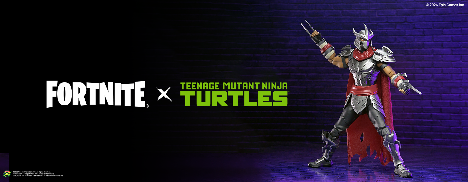 Fortnite x Teenage Mutant Ninja Turtles - Shredder 7” Scale Action Figure on the NECA Store