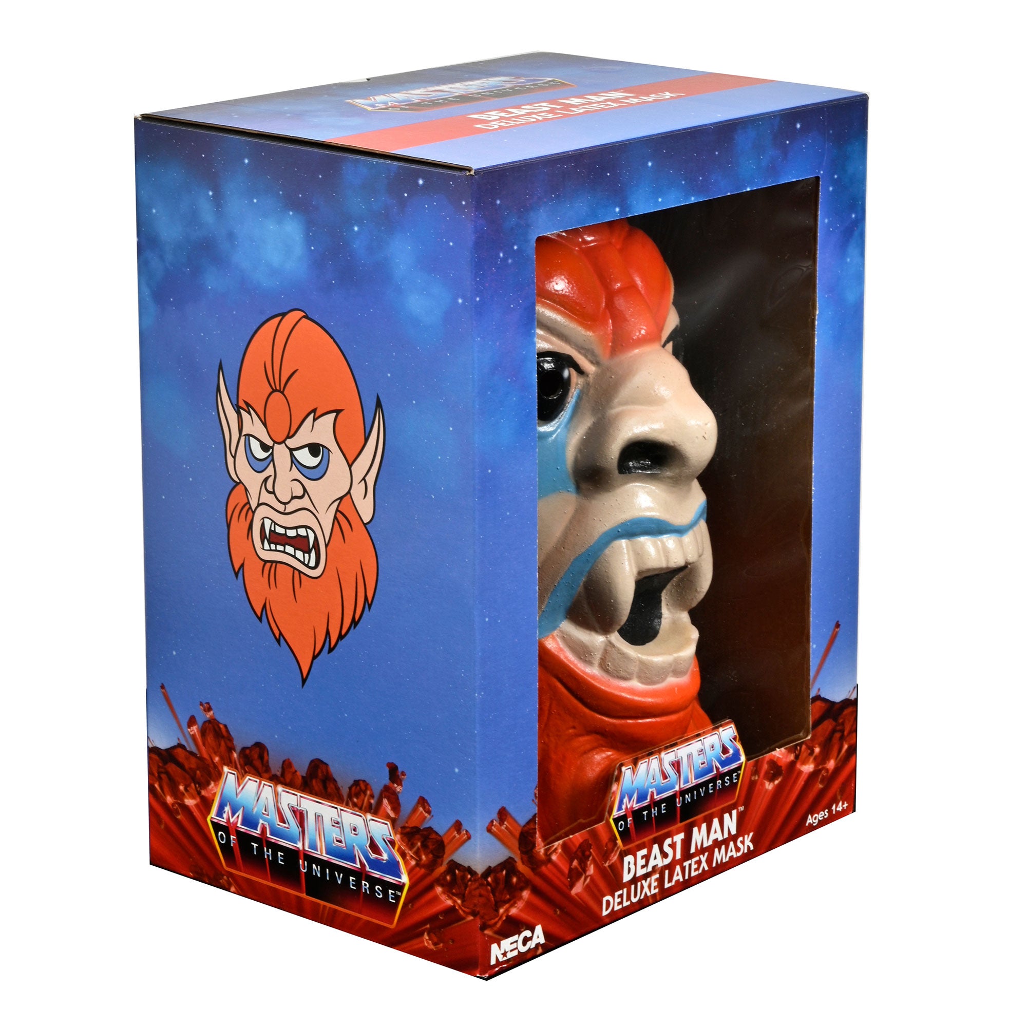 Masters of the Universe Beast Man Deluxe Latex Mask Packaging - Side of Box