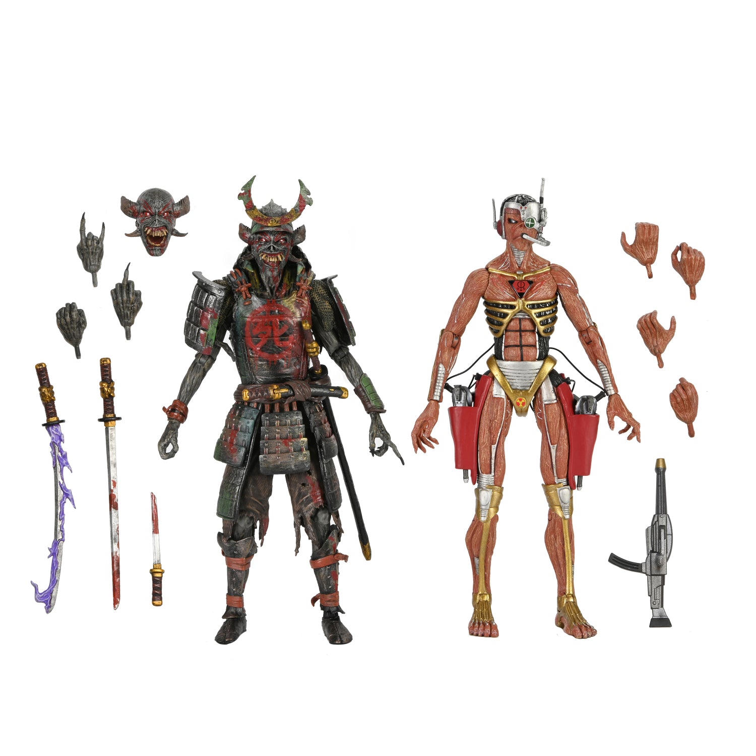 Iron Maiden - Future Past World Tour Ultimate Senjutsu Eddie and Somewhere in Time Eddie 7" Scale Action Figure 2-Pack - NECA