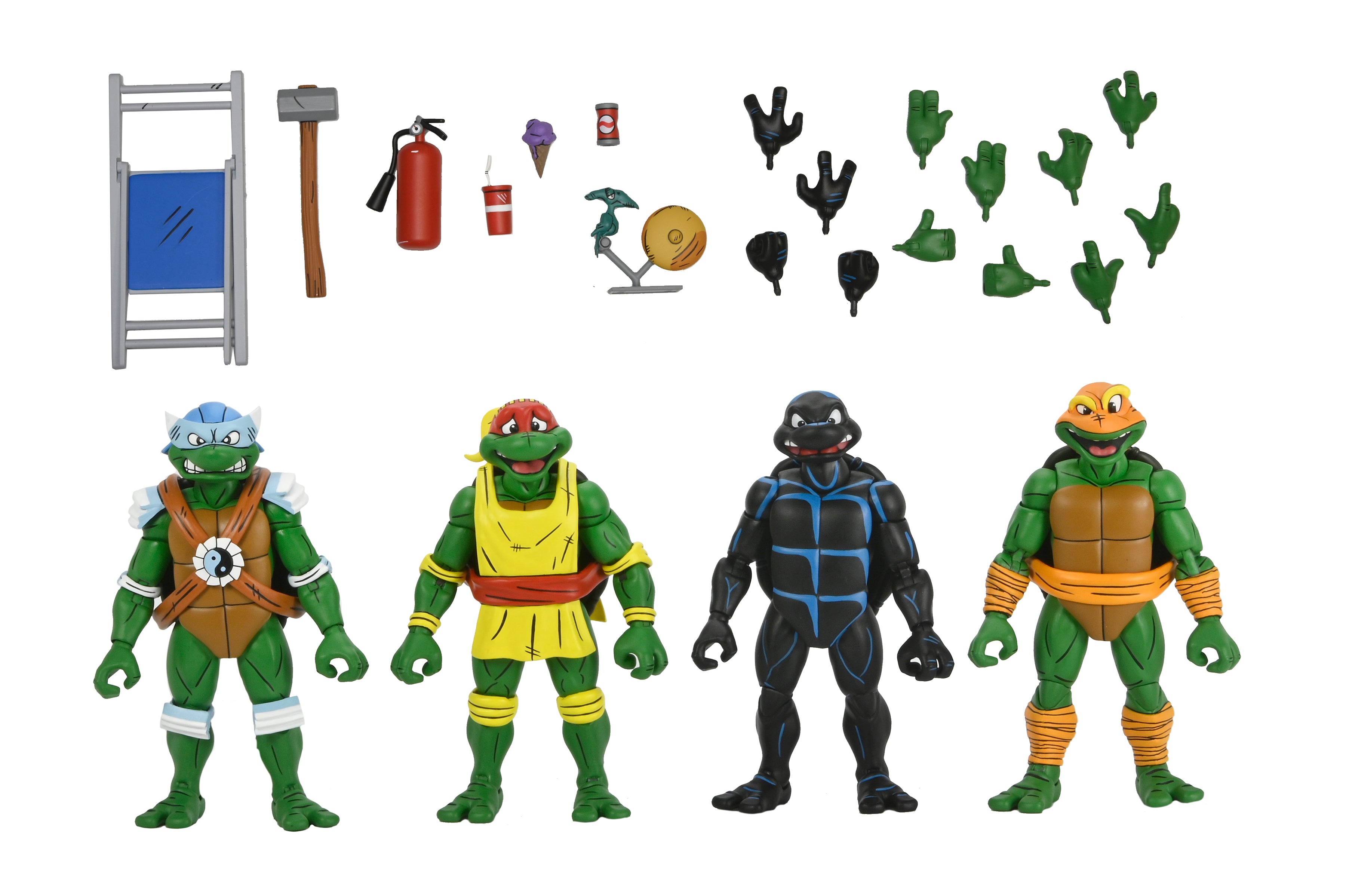 Teenage Mutant Ninja Turtles (Archie Comics) - Stump Wrestling Turtles 7” Scale Action Figure 4-Pack - NECA