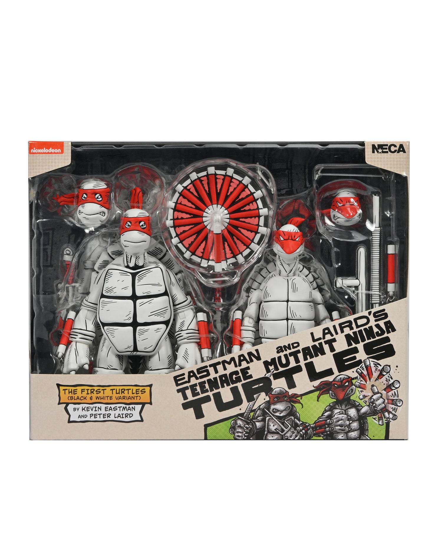Teenage Mutant Ninja Turtles (Mirage Comics) - Black and White First Turtles 7" Scale Action Figure 2-Pack - NECA